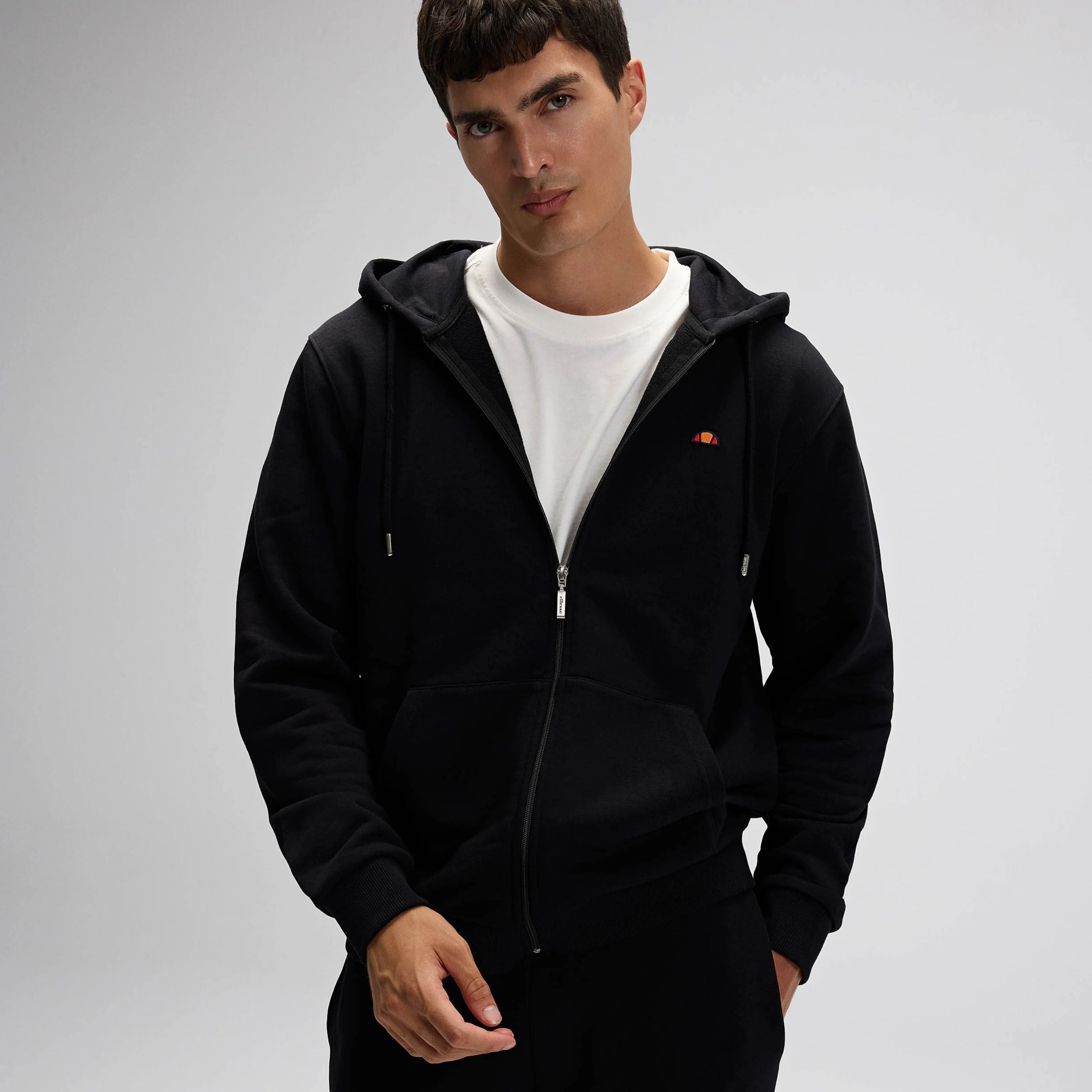 Ellesse Erkek Fermuarlı Kapüşonlu Sweat EM581-BK