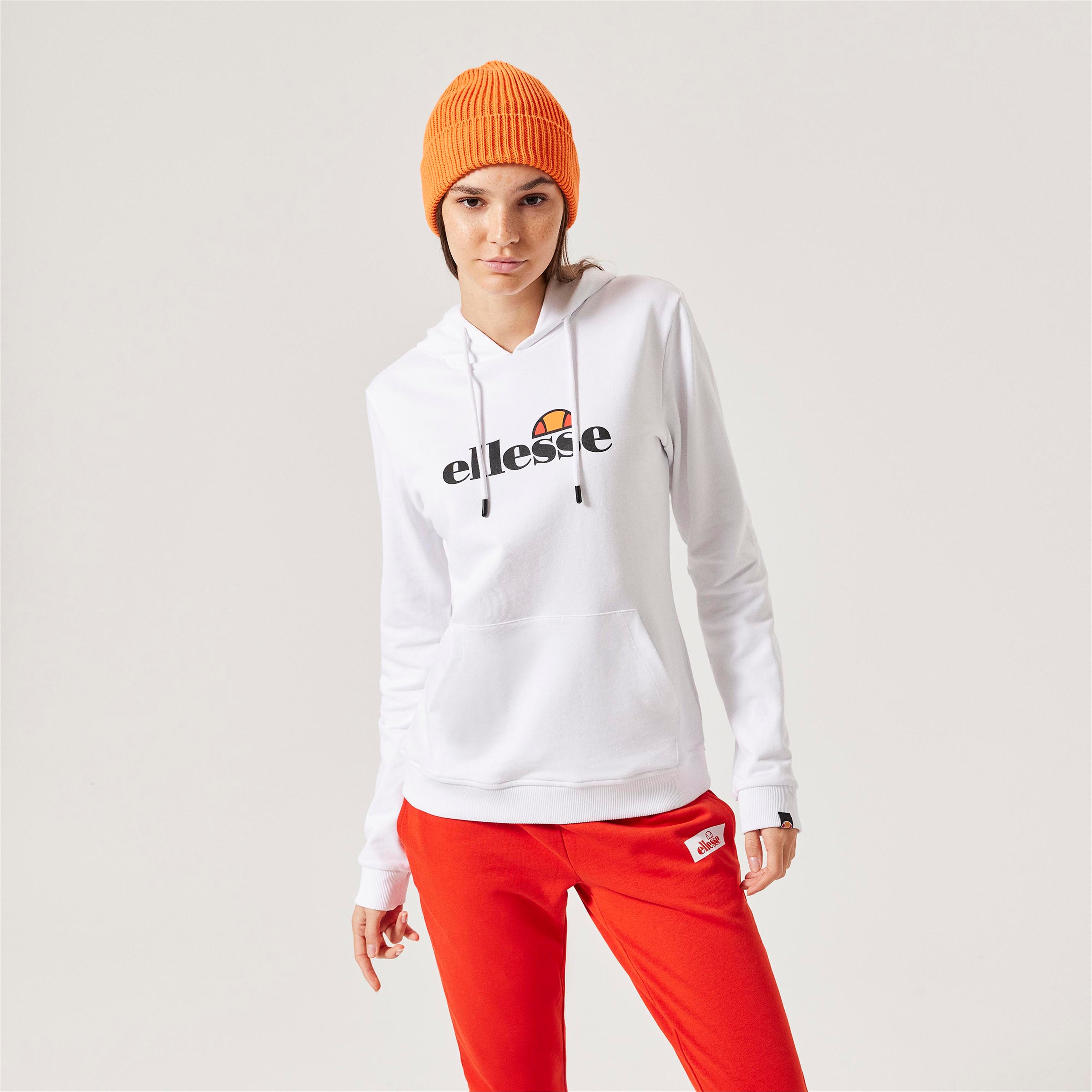ellesse Kadın Beyaz Kapüşonlu Sweatshirt F021-WT