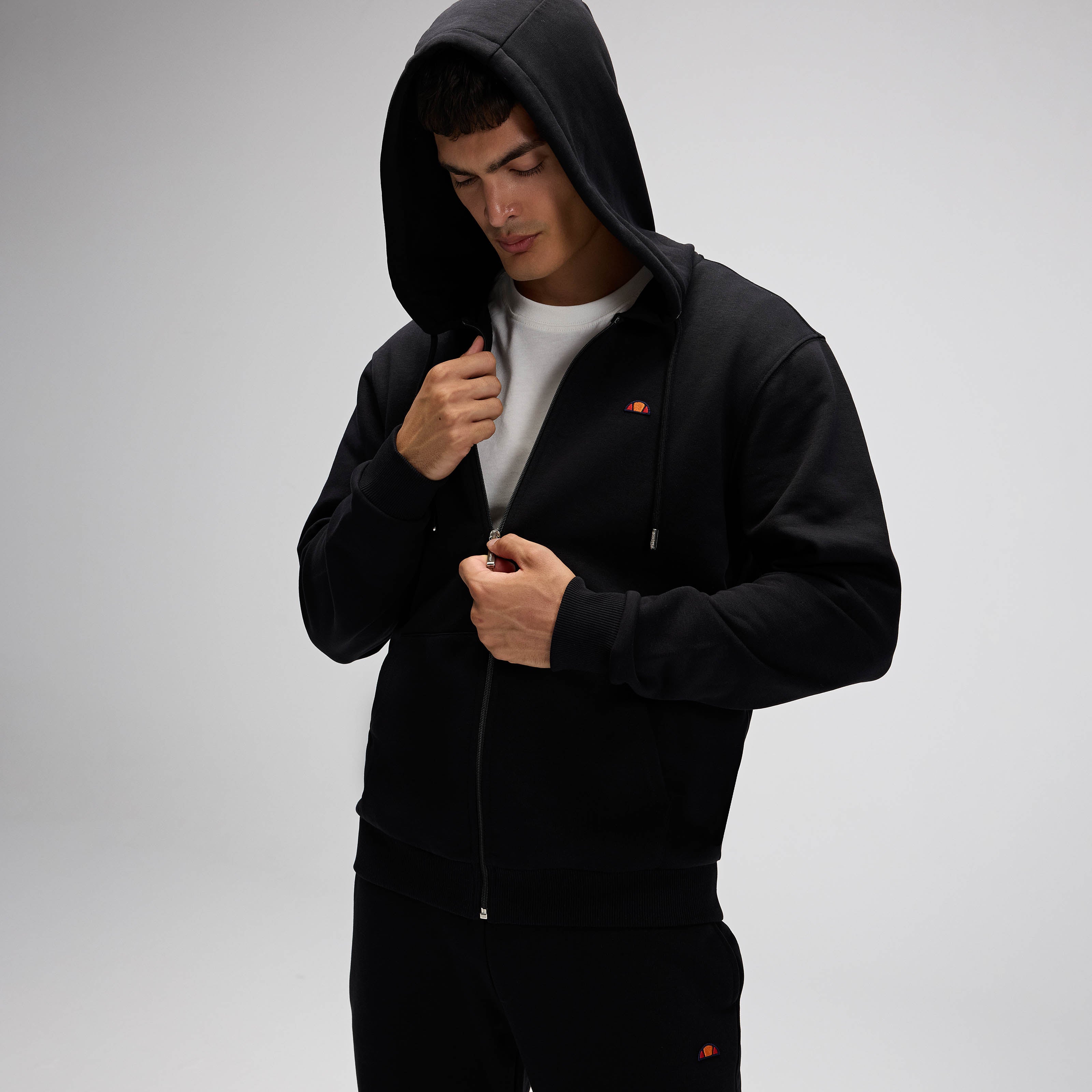 Ellesse Erkek Fermuarlı Kapüşonlu Sweat EM581-BK