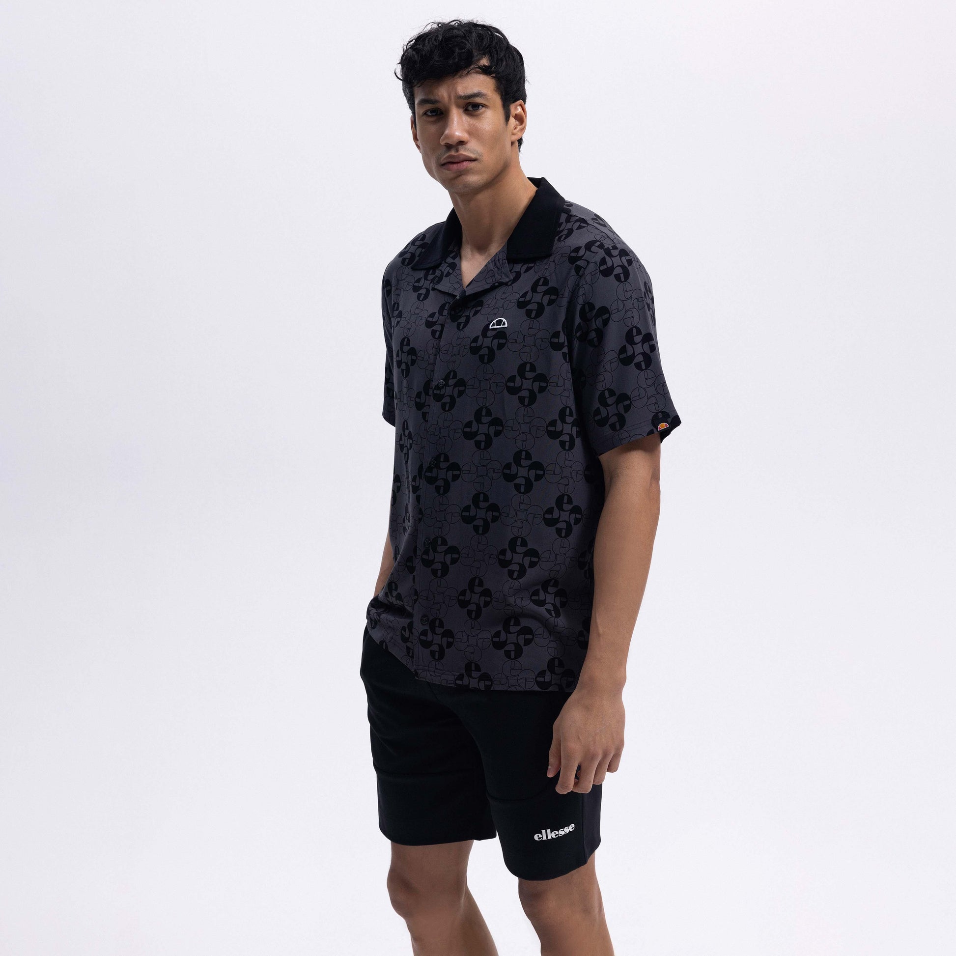 Ellesse Oversize Erkek Gömlek EM472-BK