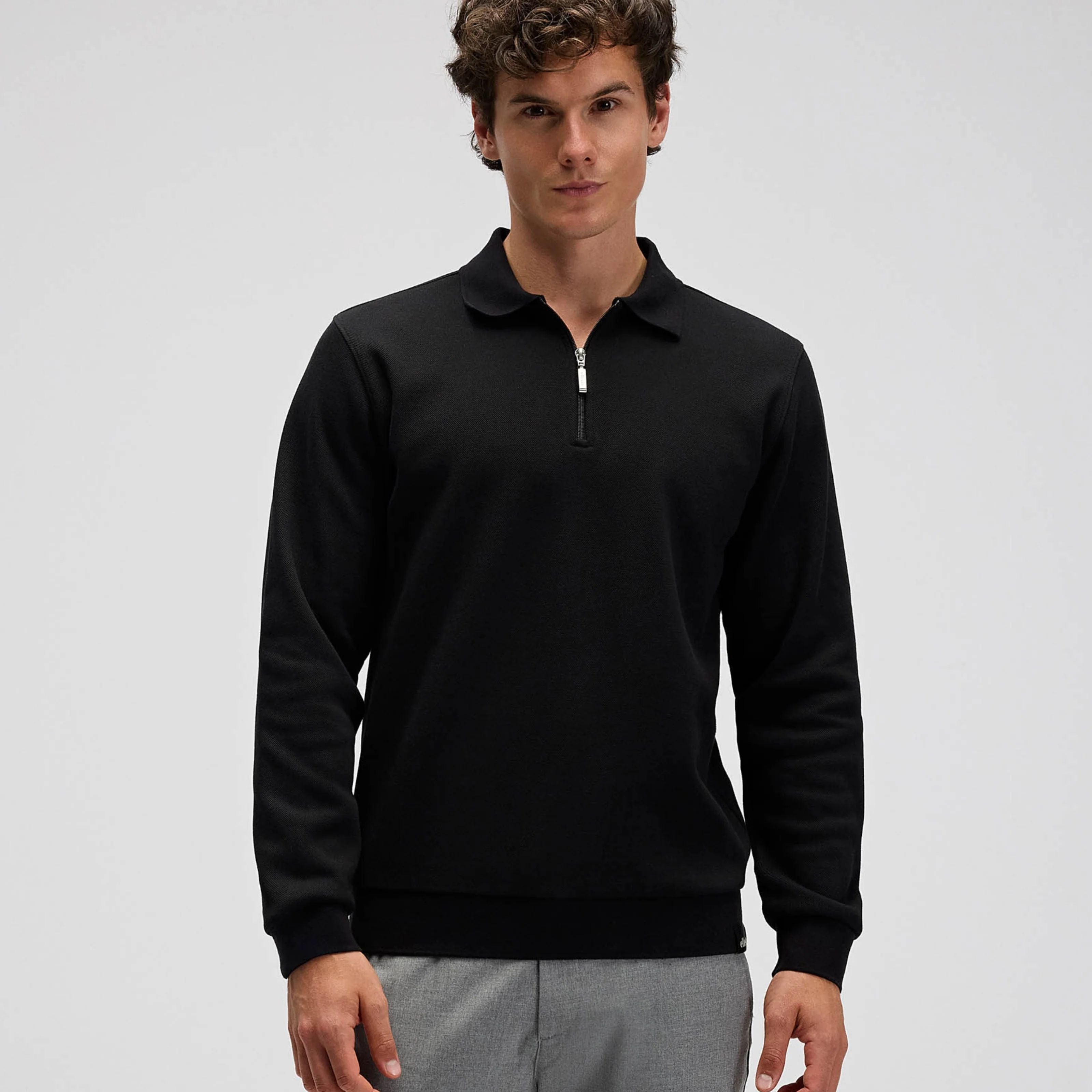 Ellesse Erkek Polo Sweatshirt EM602-BK