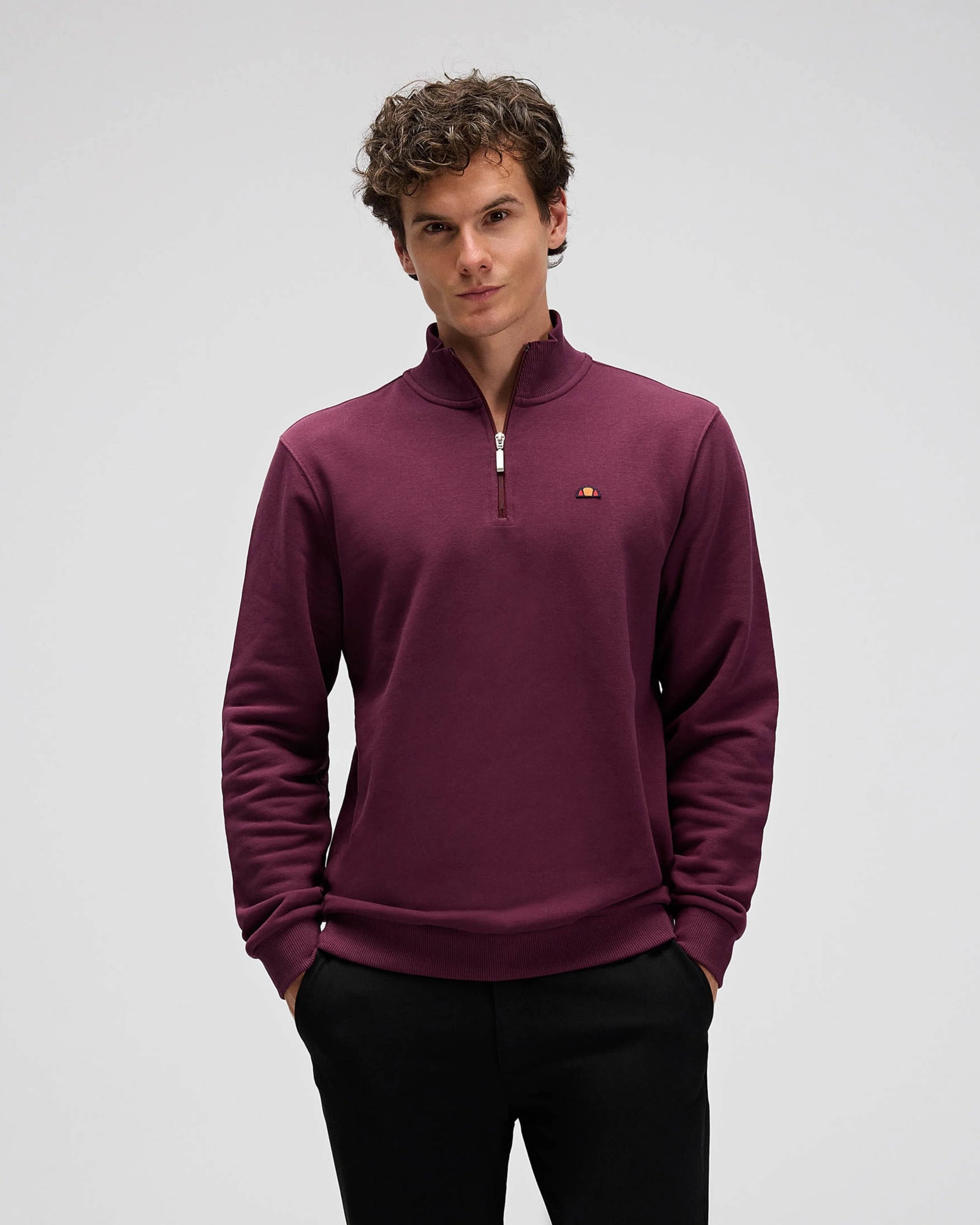 Ellesse Erkek Yarım Fermuarlı Sweat EM580-BRD