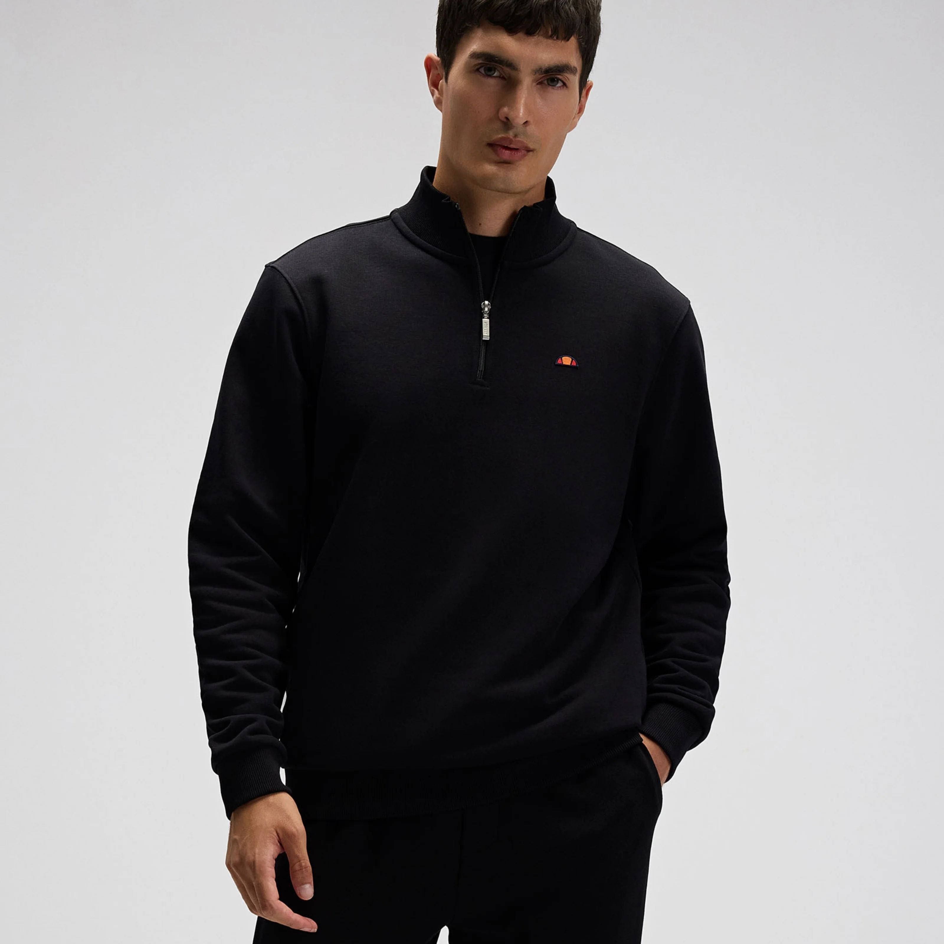 Ellesse Erkek Yarım Fermuarlı Sweat EM580-BK