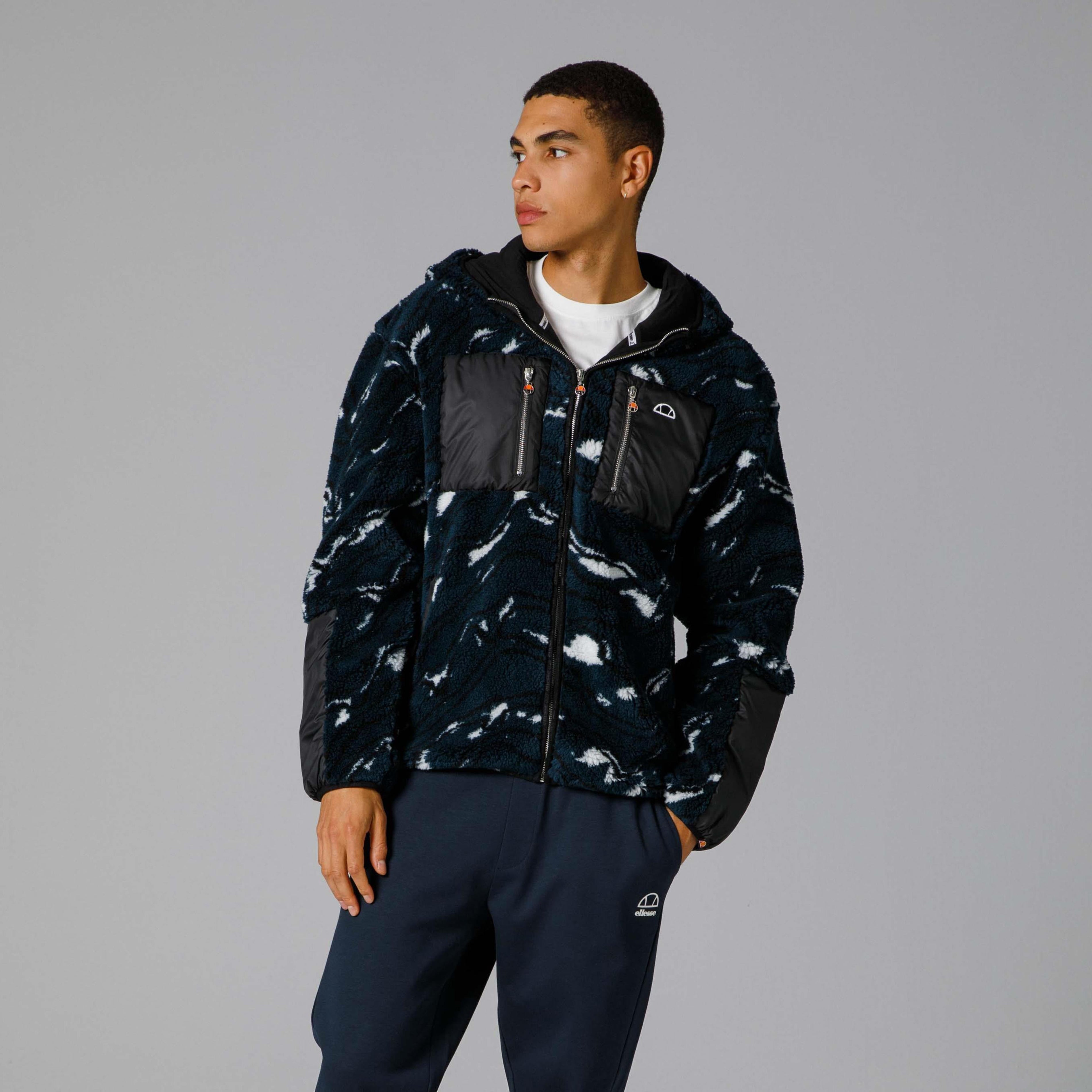 Ellesse Fermuarlı Kapüşonlu Erkek Ceket EM222-BLD