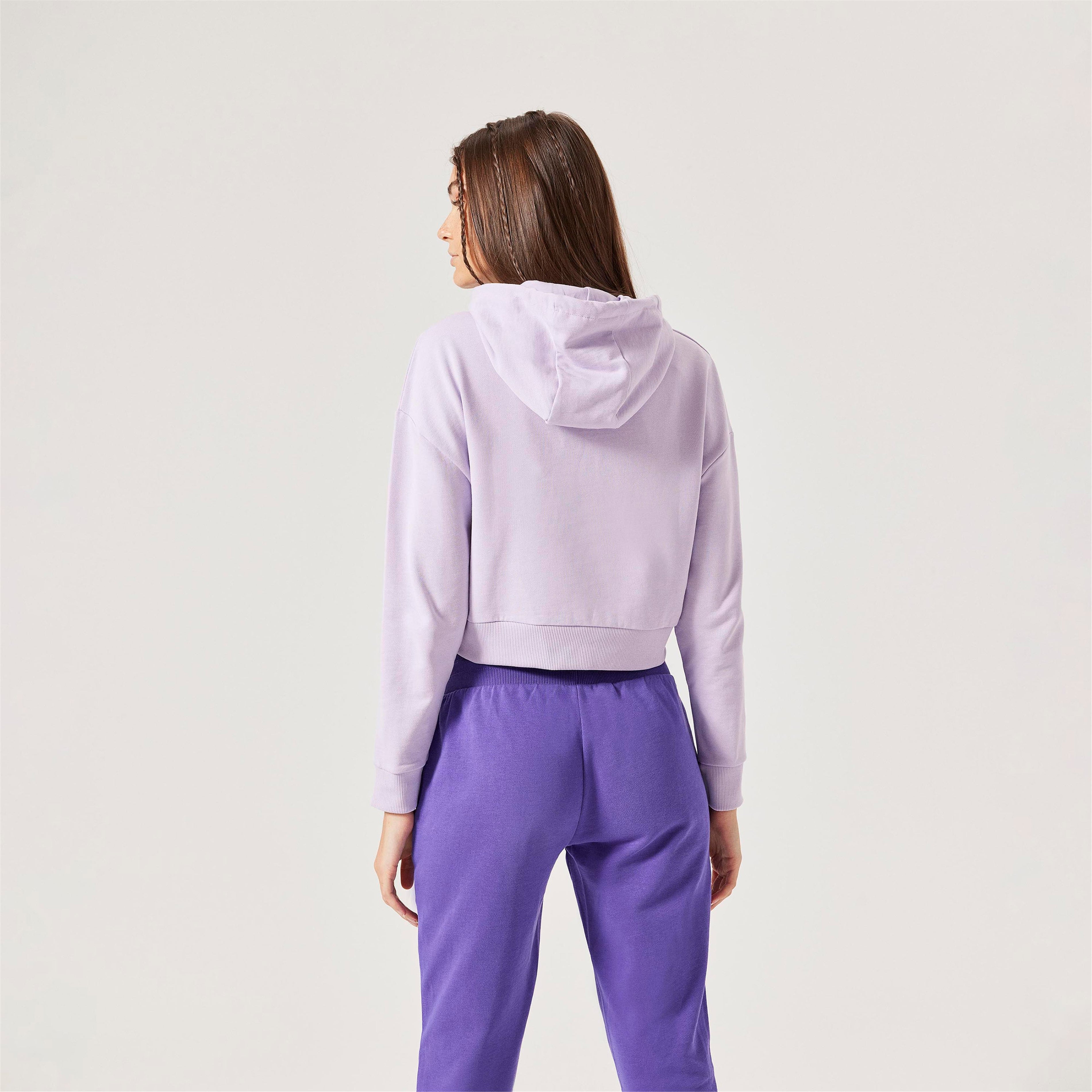 ellesse Kadın Lila Kapüşonlu Sweatshirt F018-LC