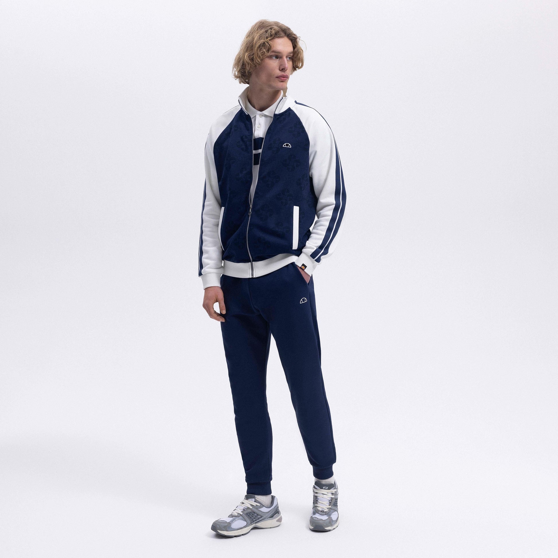 Ellesse Erkek Fermuarlı Sweat EM357-NV