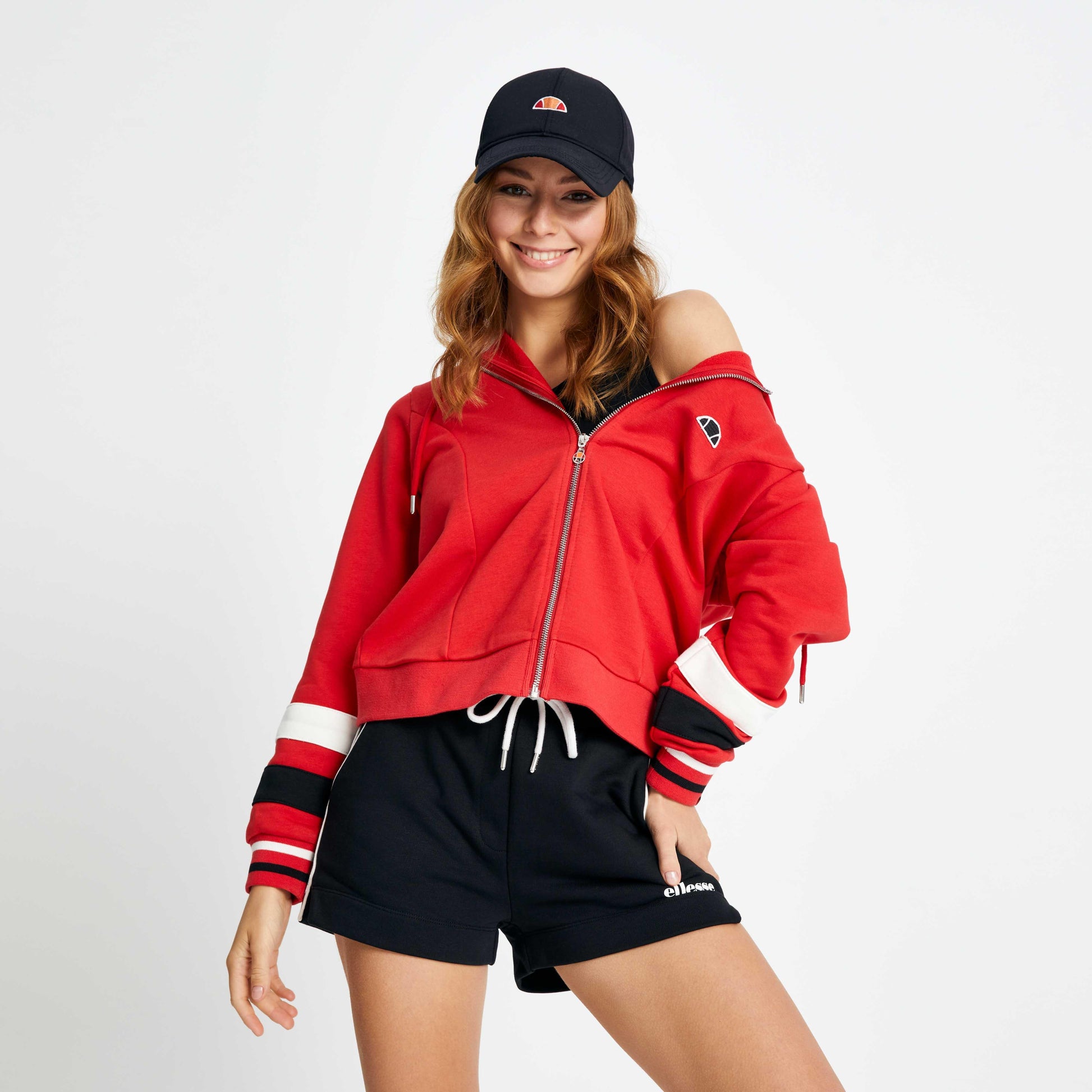 Ellesse Kadın Fermuarlı Sweat EF112-RD