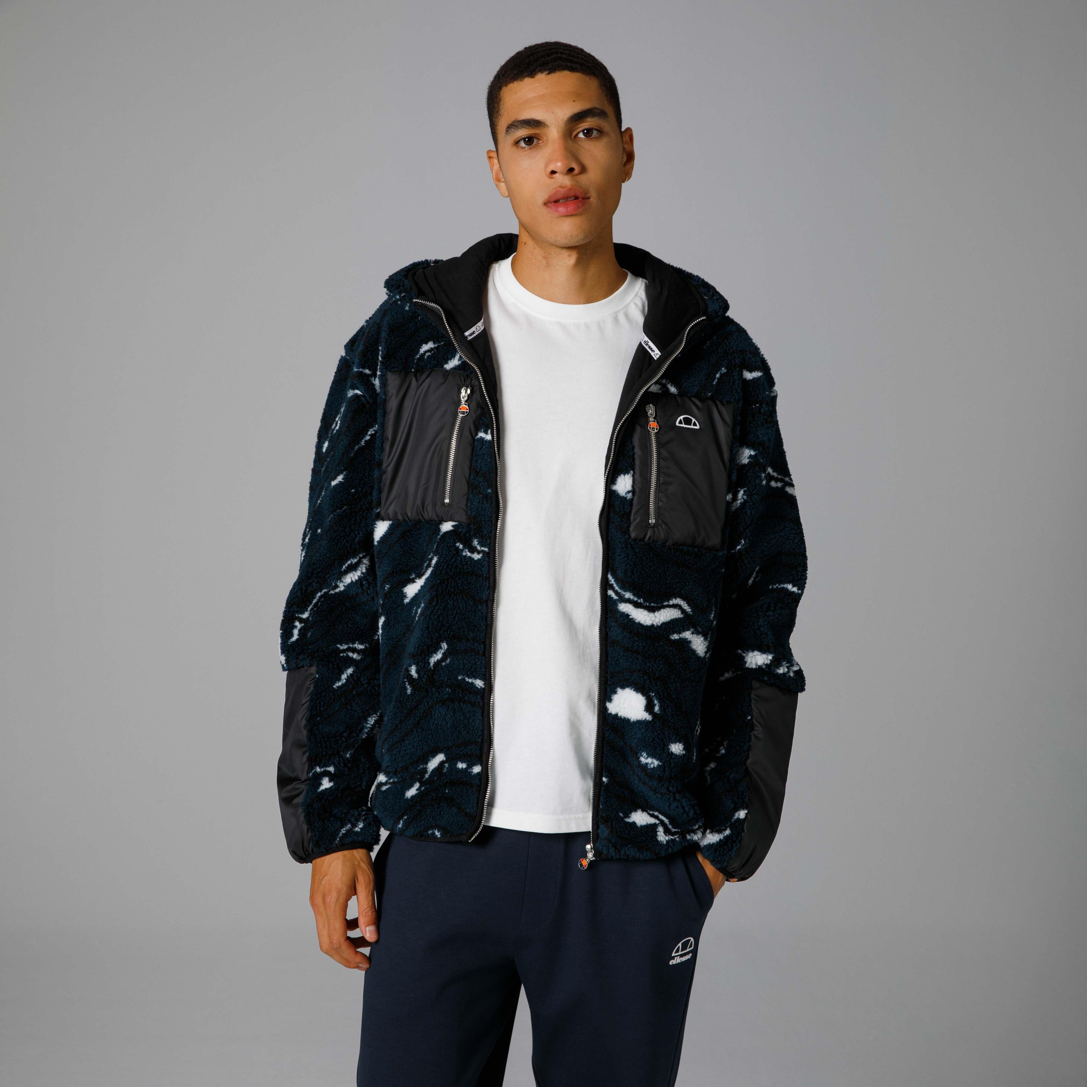 Ellesse Fermuarlı Kapüşonlu Erkek Ceket EM222-BLD