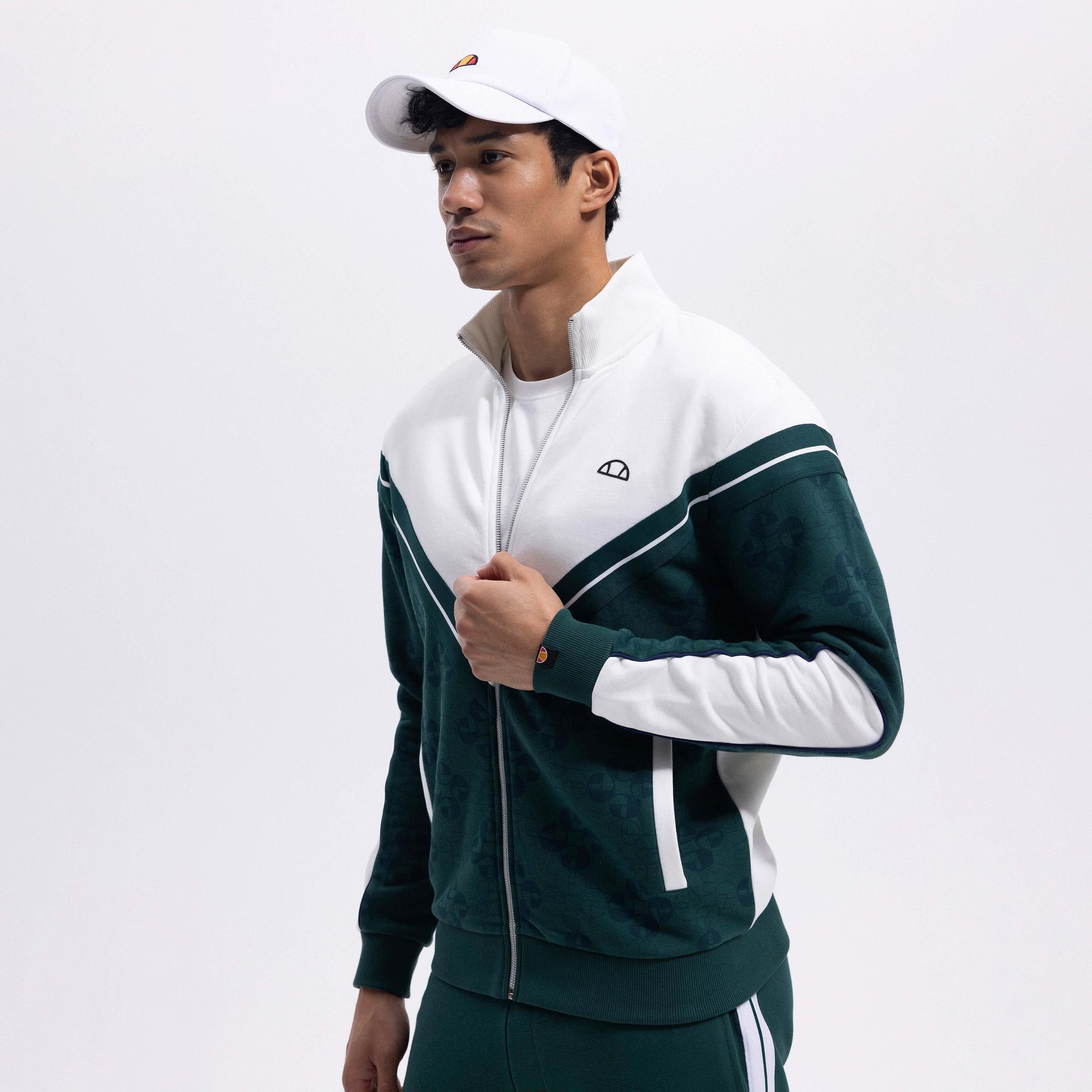 Ellesse Erkek Fermuarlı Sweat EM354-GRN