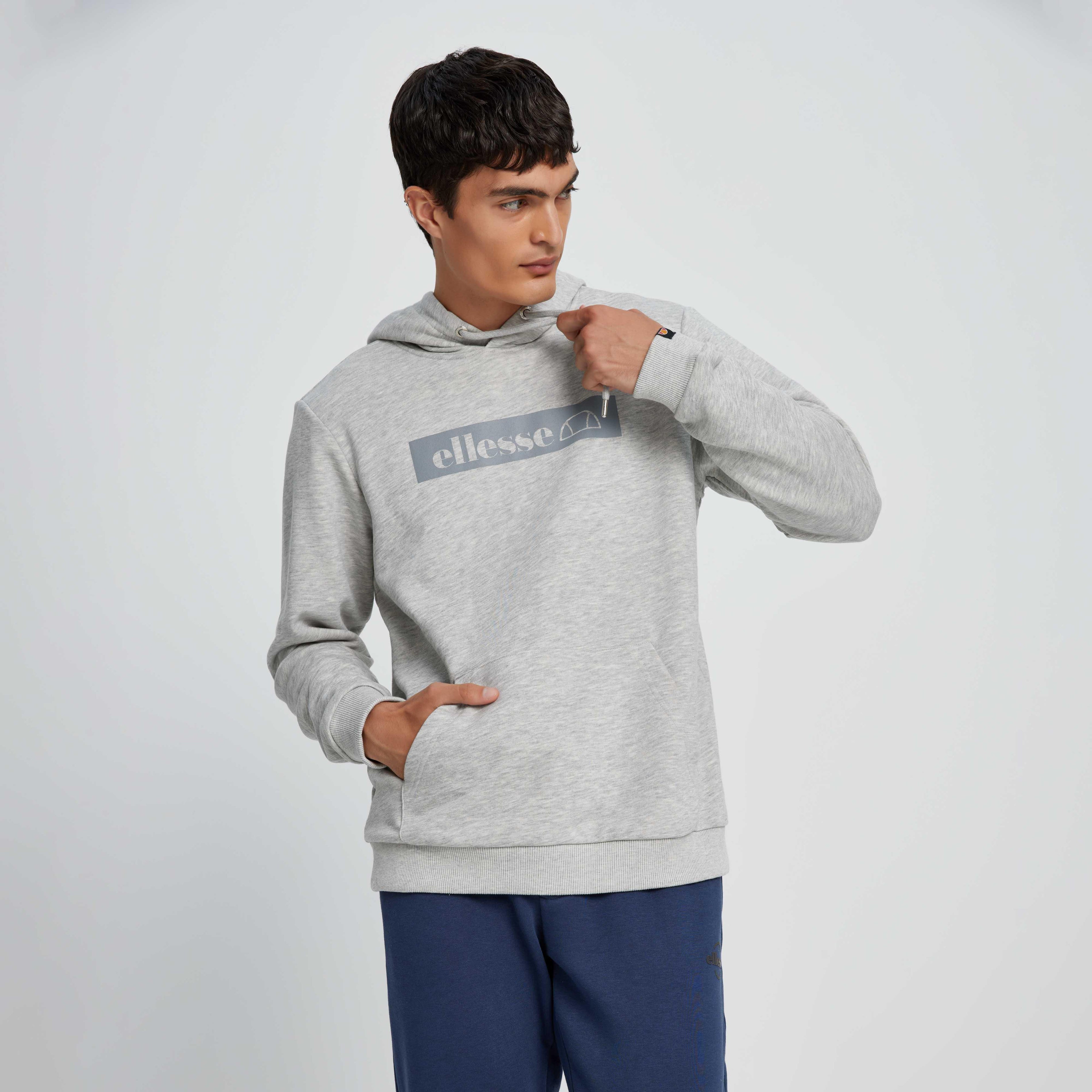 Ellesse Erkek Kapüşonlu Sweatshirt EM075-GR