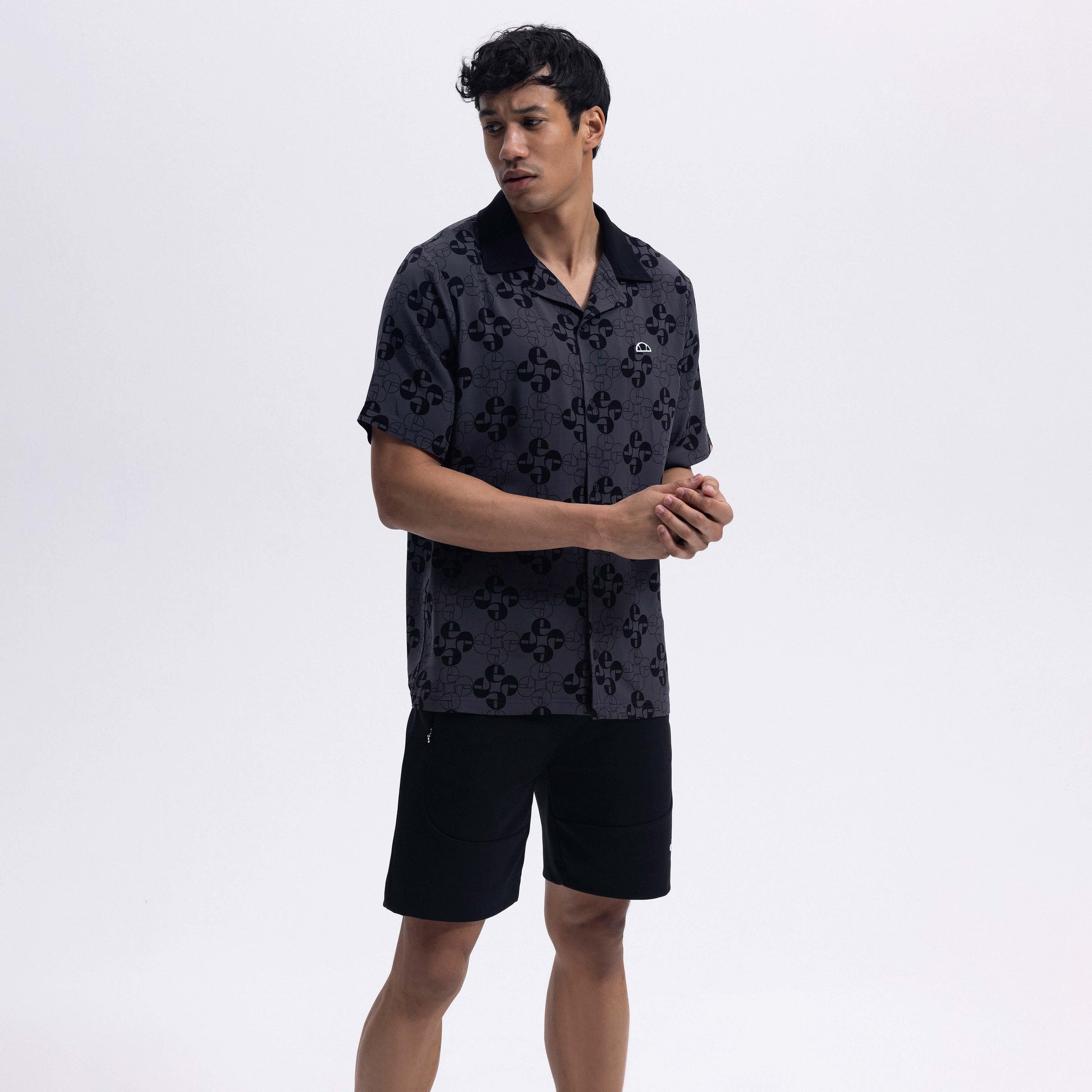 Ellesse Oversize Erkek Gömlek EM472-BK