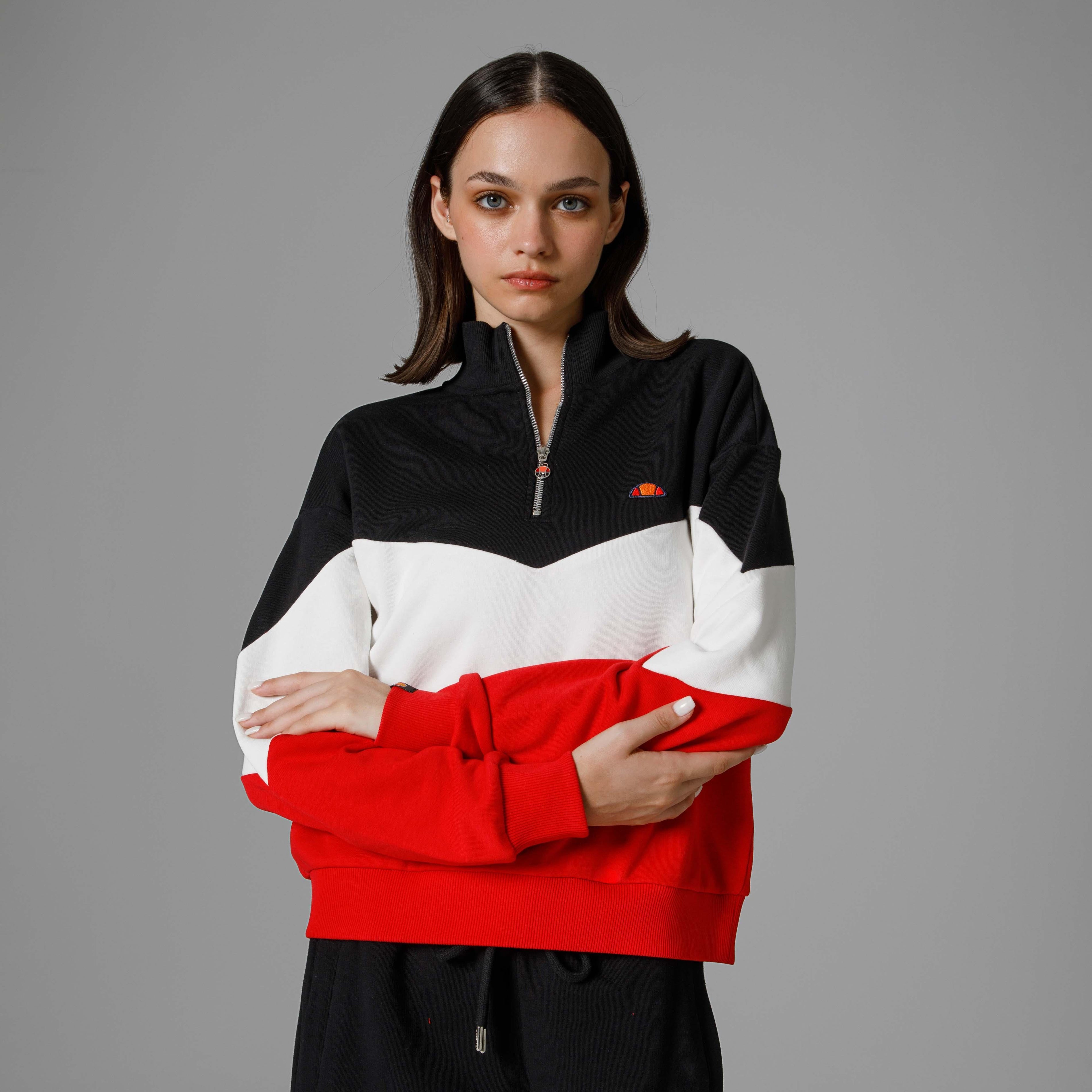 Ellesse Yarım Fermuarlı Kadın Sweat EF176-RD