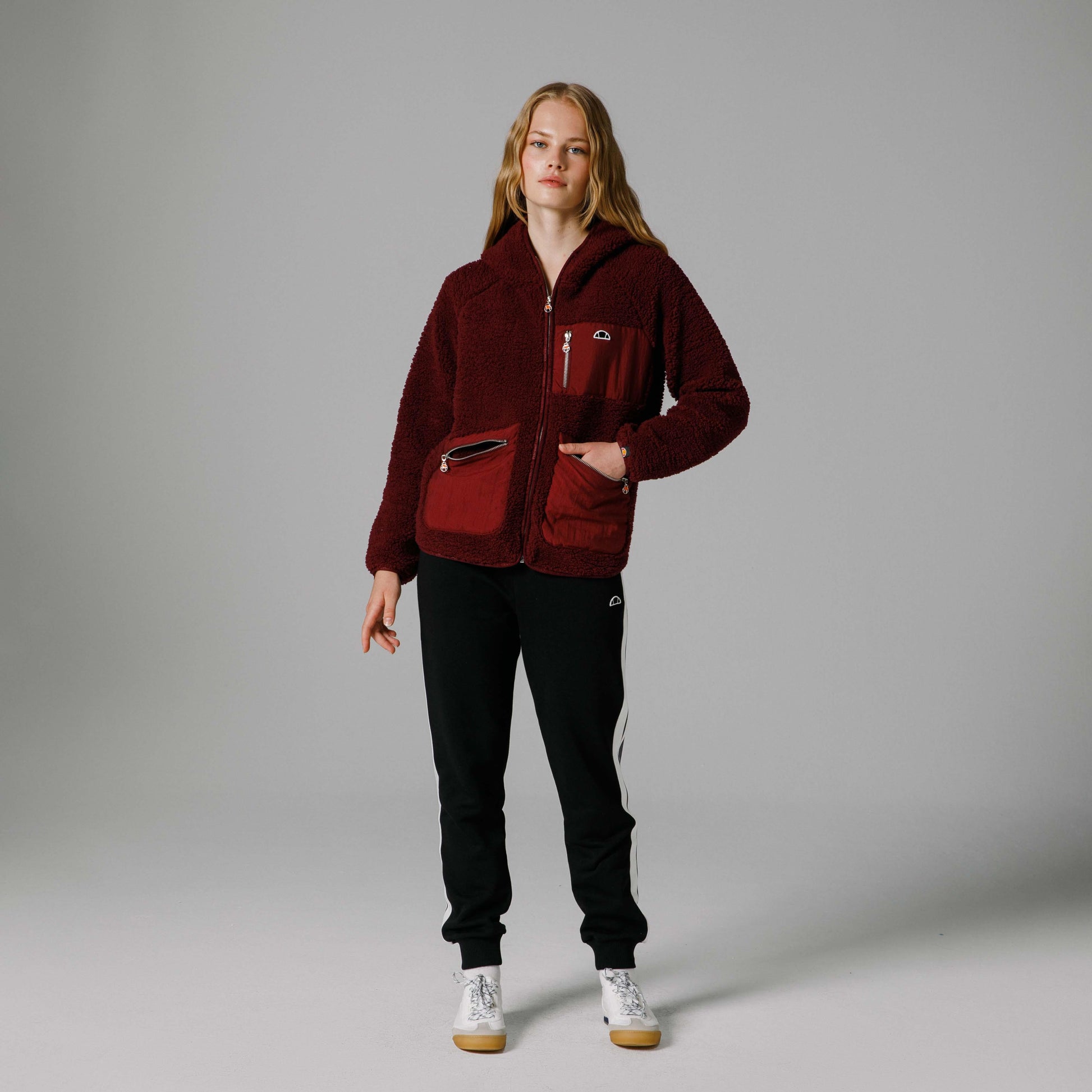 Ellesse Fermuarlı Kapüşonlu Kadın Ceket EF169-BRD