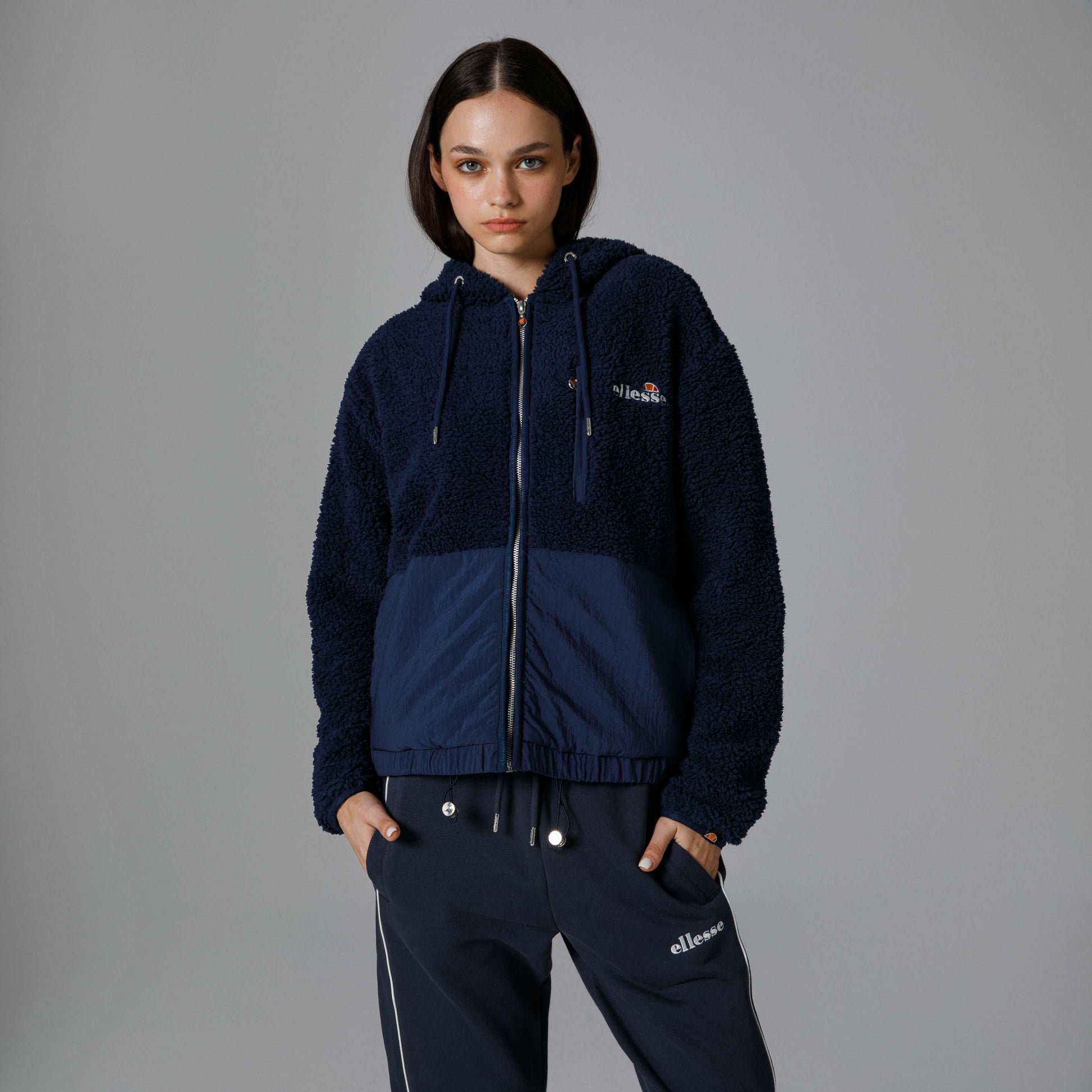 Ellesse Fermuarlı Kapüşonlu Kadın Ceket EF181-NV