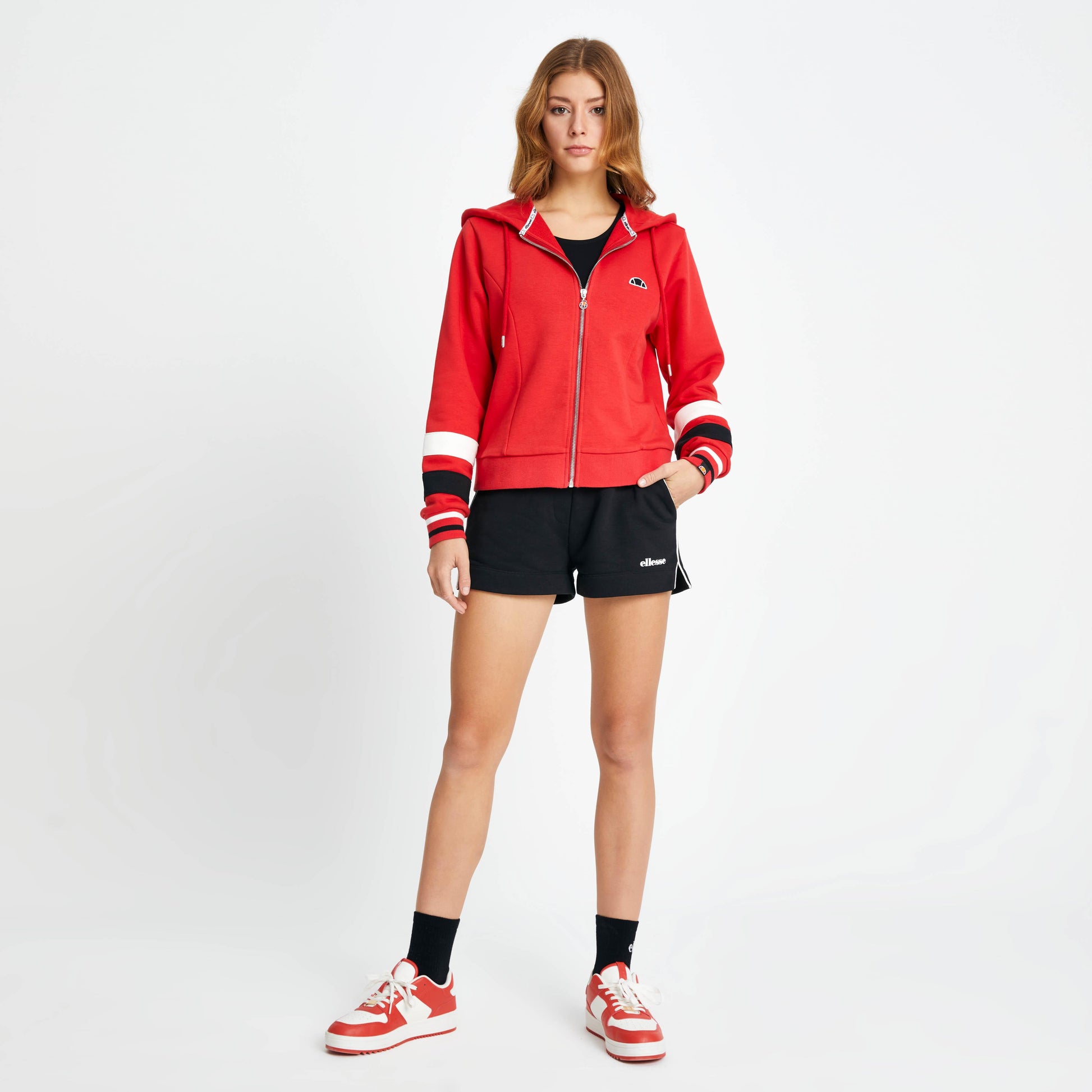 Ellesse Kadın Fermuarlı Sweat EF112-RD