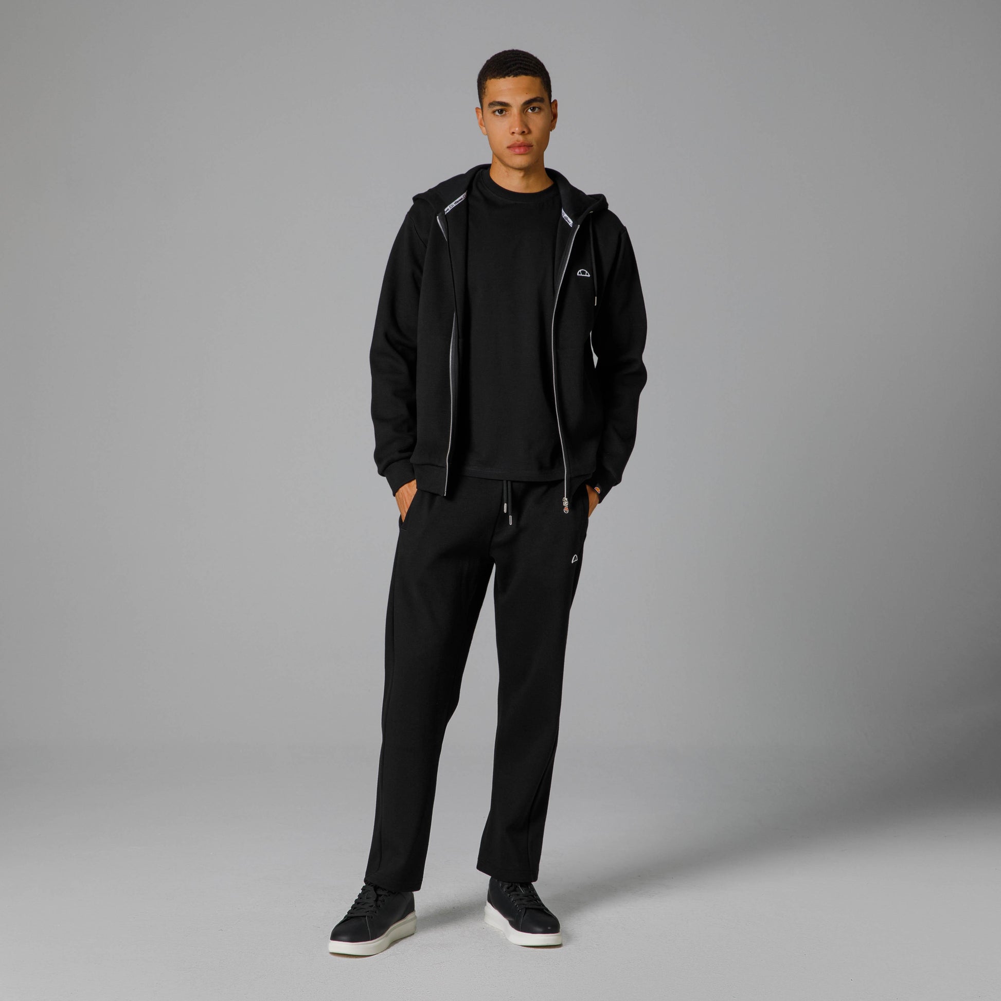 Ellesse Fermuarlı Kapüşonlu Erkek Sweat EM208-BK