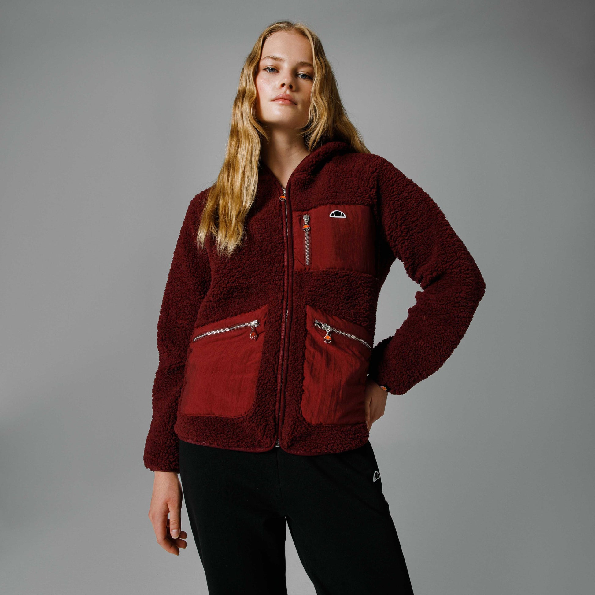 Ellesse Fermuarlı Kapüşonlu Kadın Ceket EF169-BRD