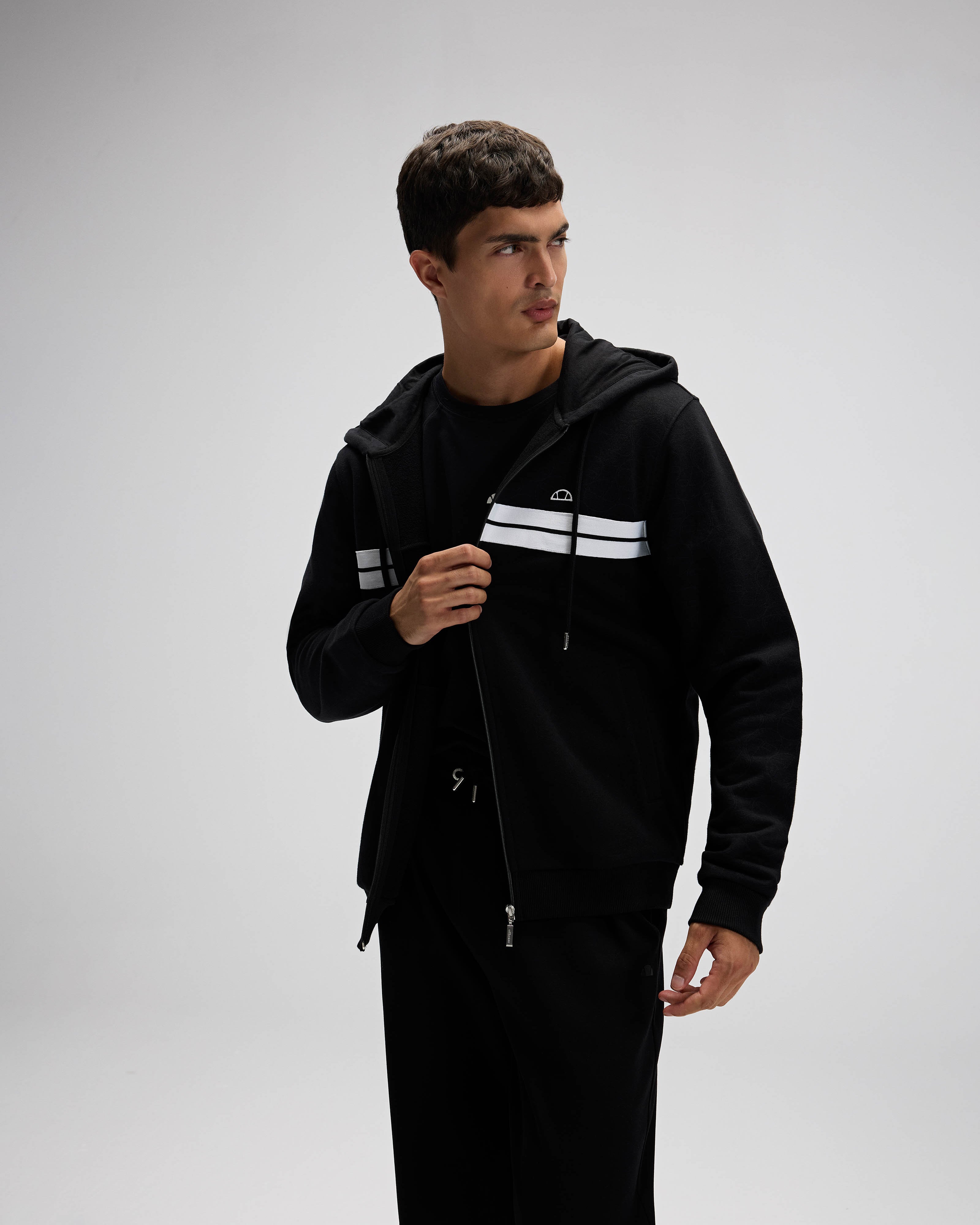Ellesse Erkek Kapüşonlu Sweatshirt EM617-BK