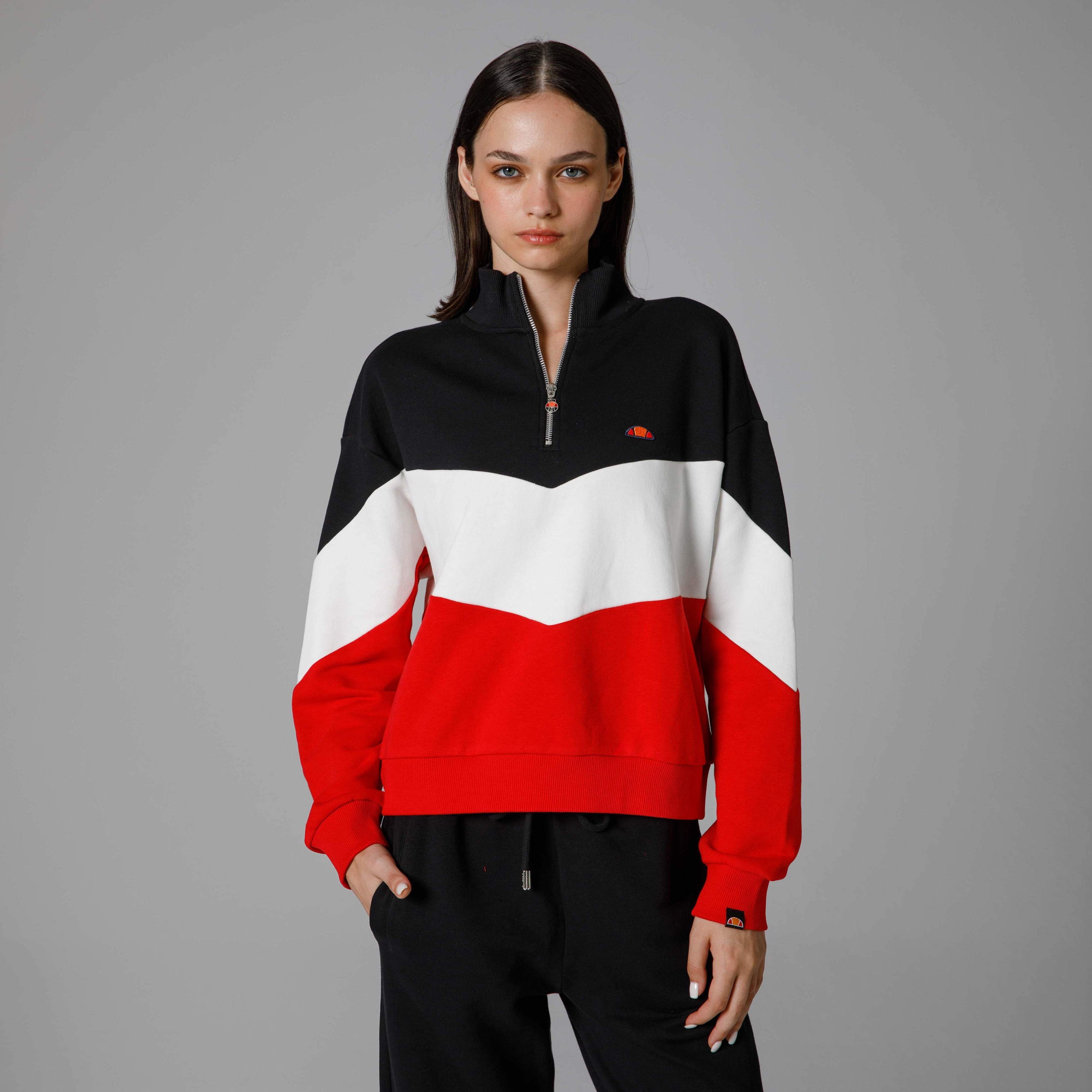 Ellesse Yarım Fermuarlı Kadın Sweat EF176-RD