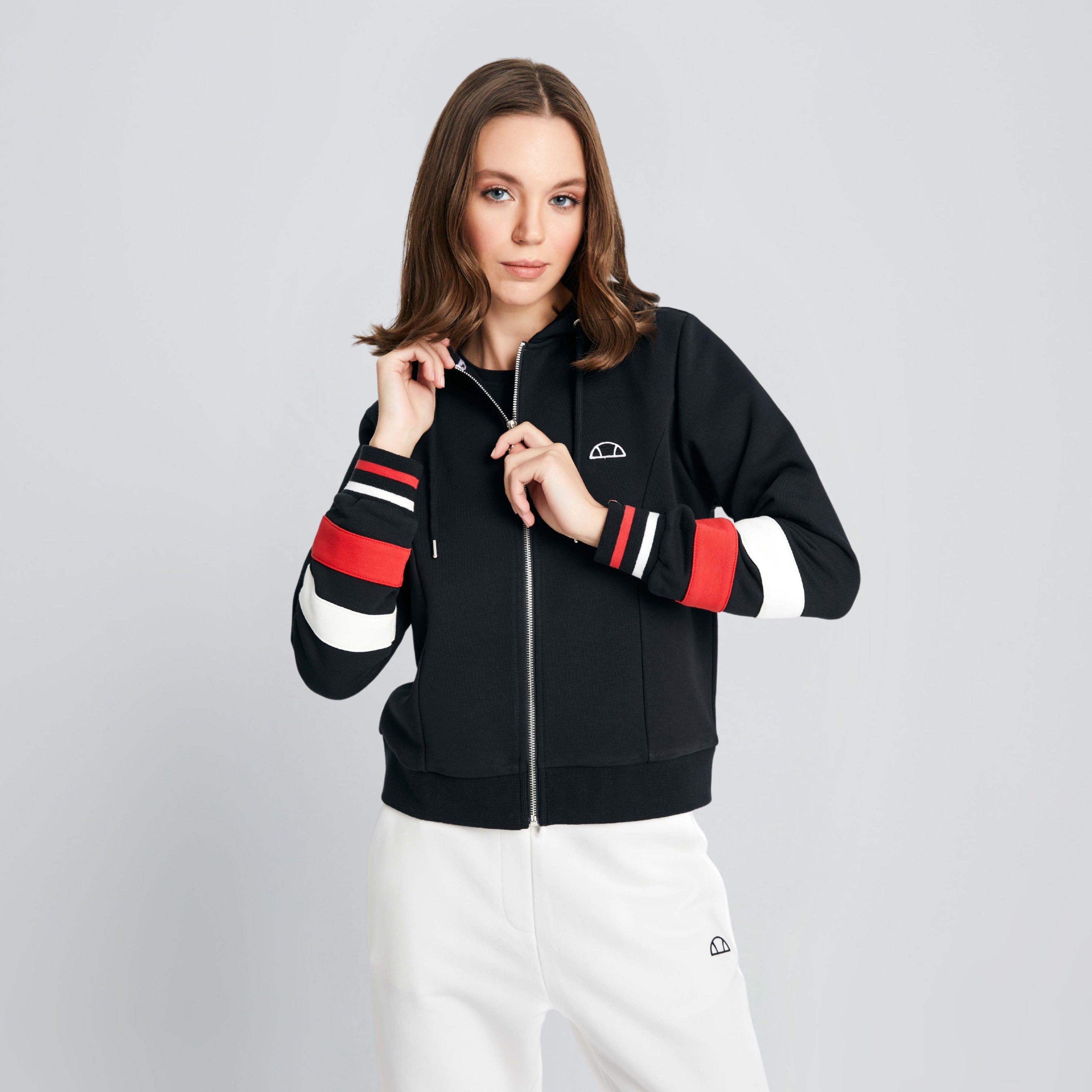 Ellesse Kadın Fermuarlı Sweat EF112-BK