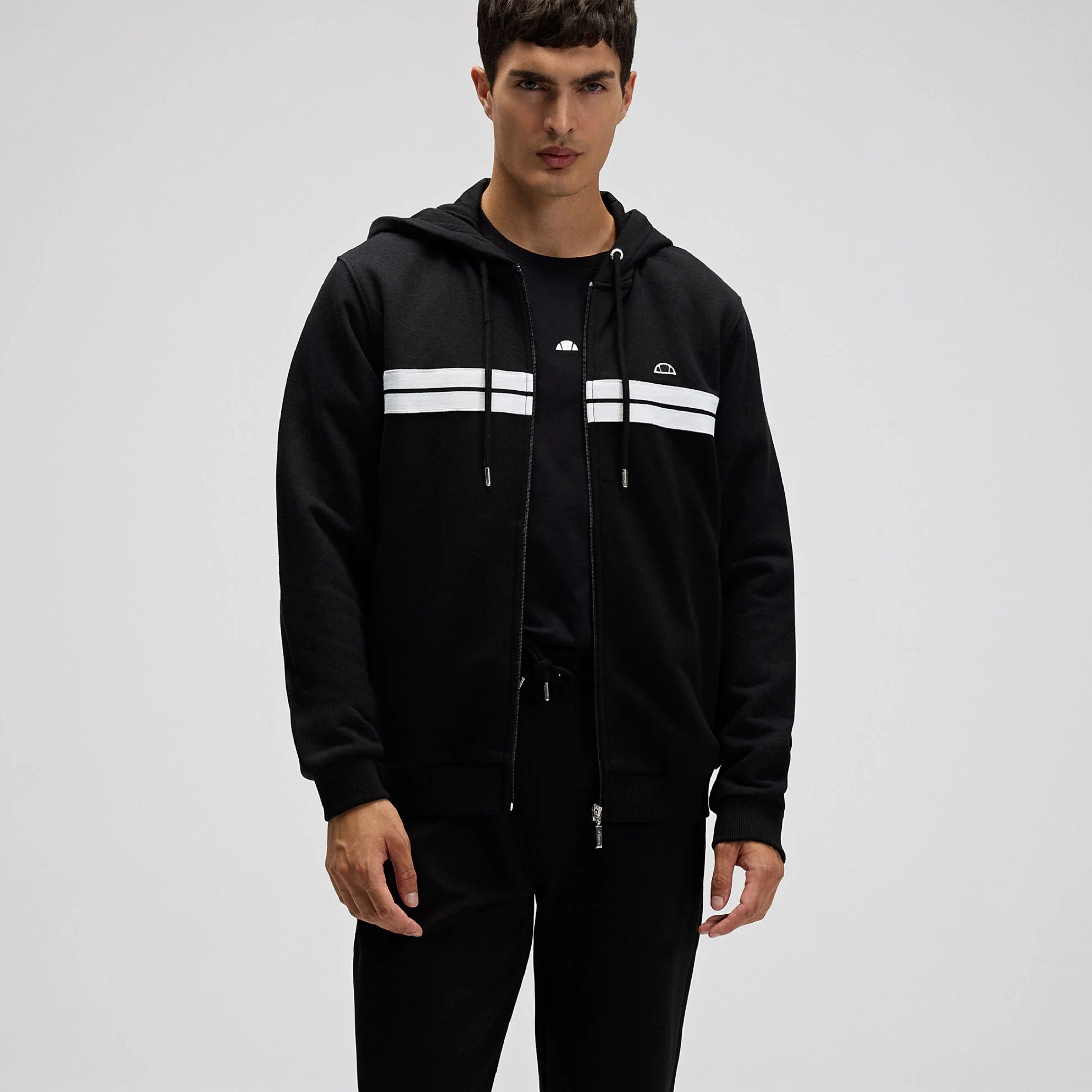 Ellesse Erkek Kapüşonlu Sweatshirt EM617-BK