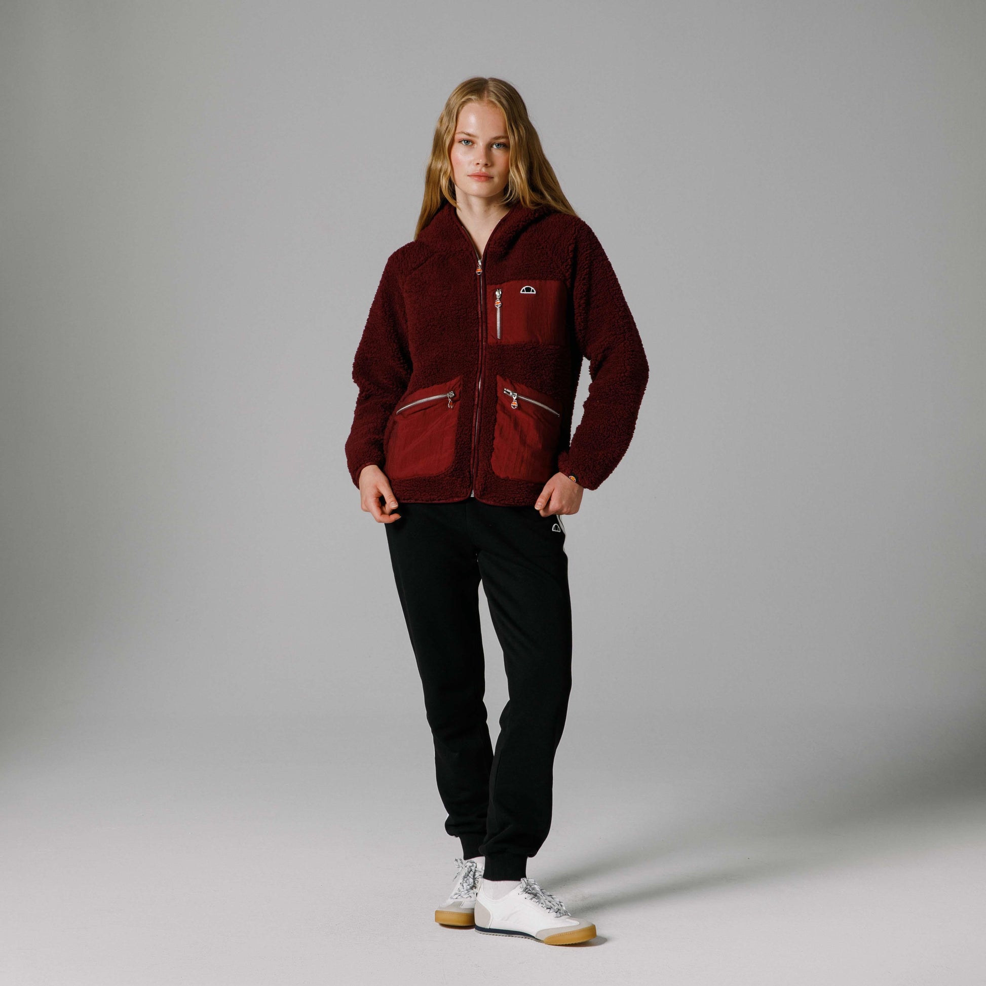 Ellesse Fermuarlı Kapüşonlu Kadın Ceket EF169-BRD