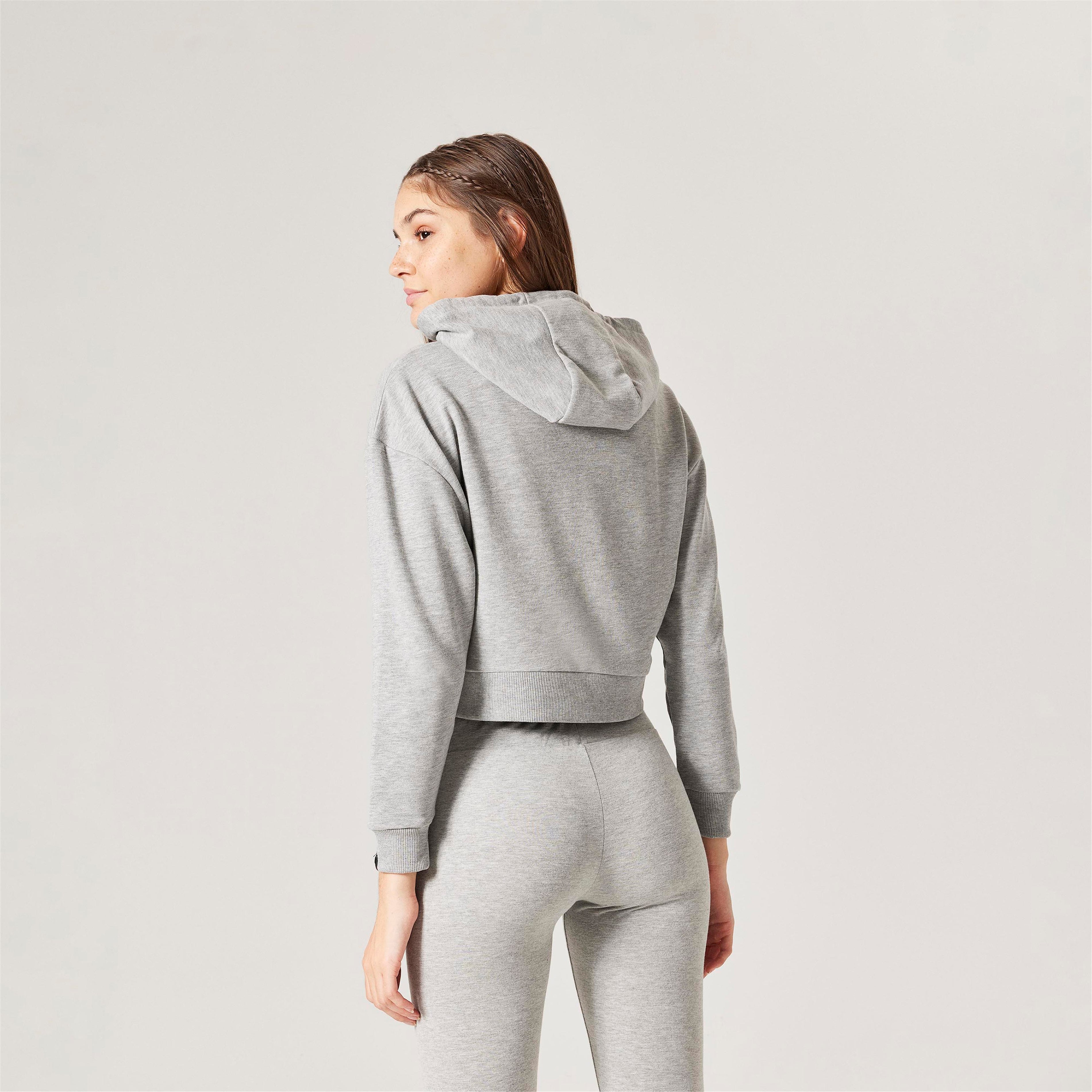 ellesse Kadın Gri Kapüşonlu Sweatshirt F018-GR