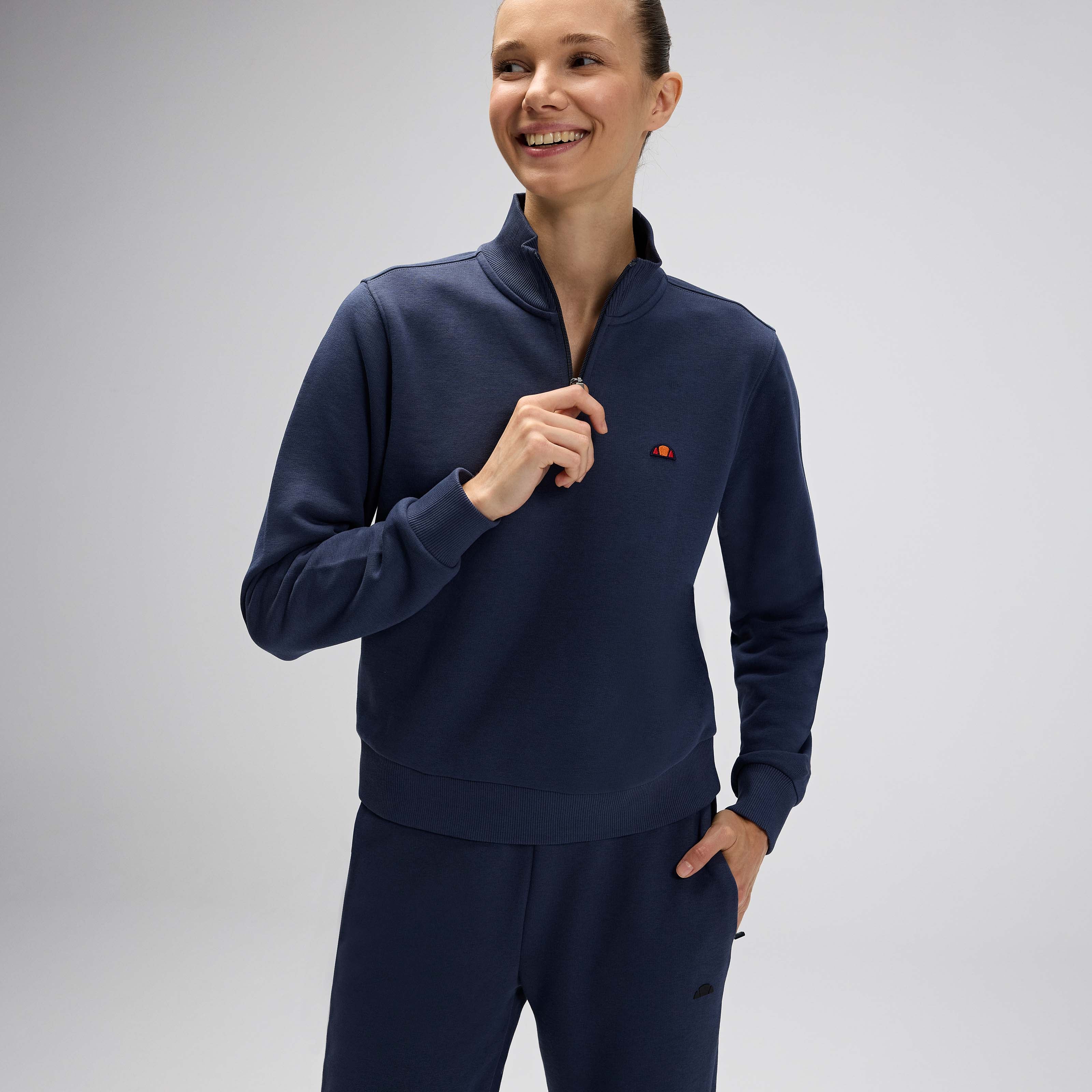 Ellesse Kadın Yarım Fermuarlı Sweat EF557-NV