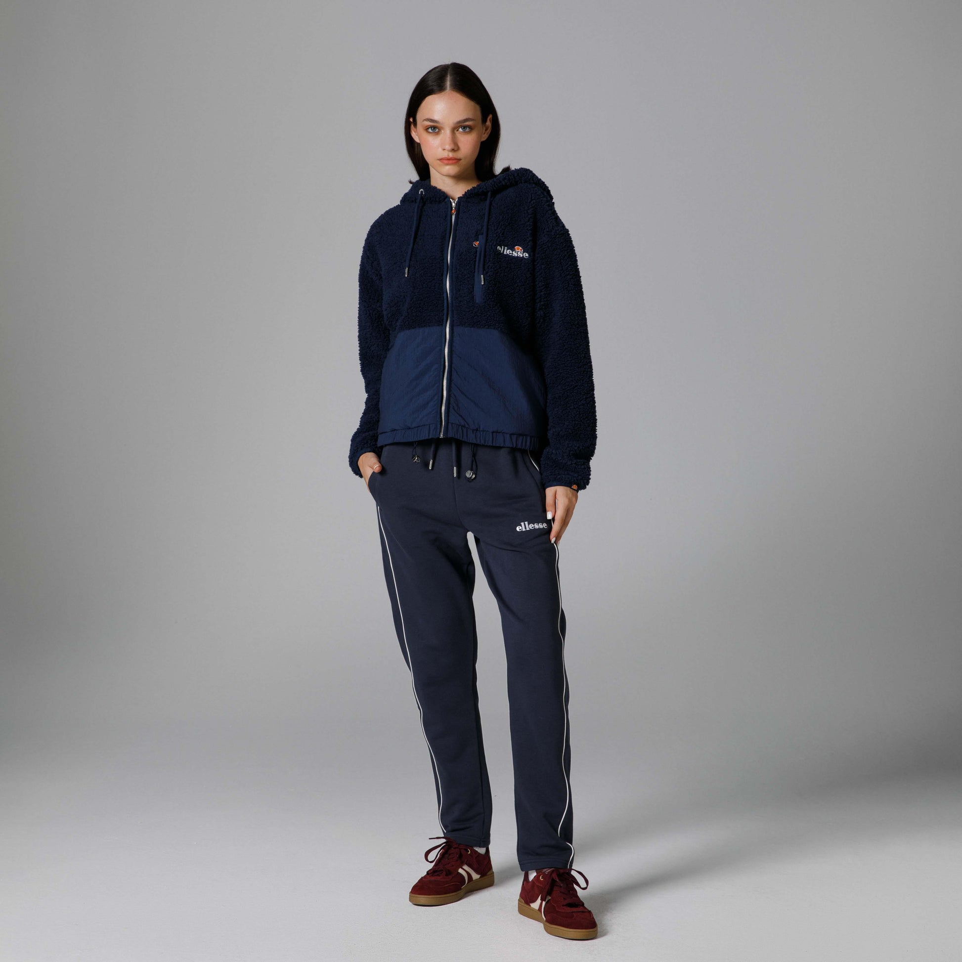 Ellesse Fermuarlı Kapüşonlu Kadın Ceket EF181-NV