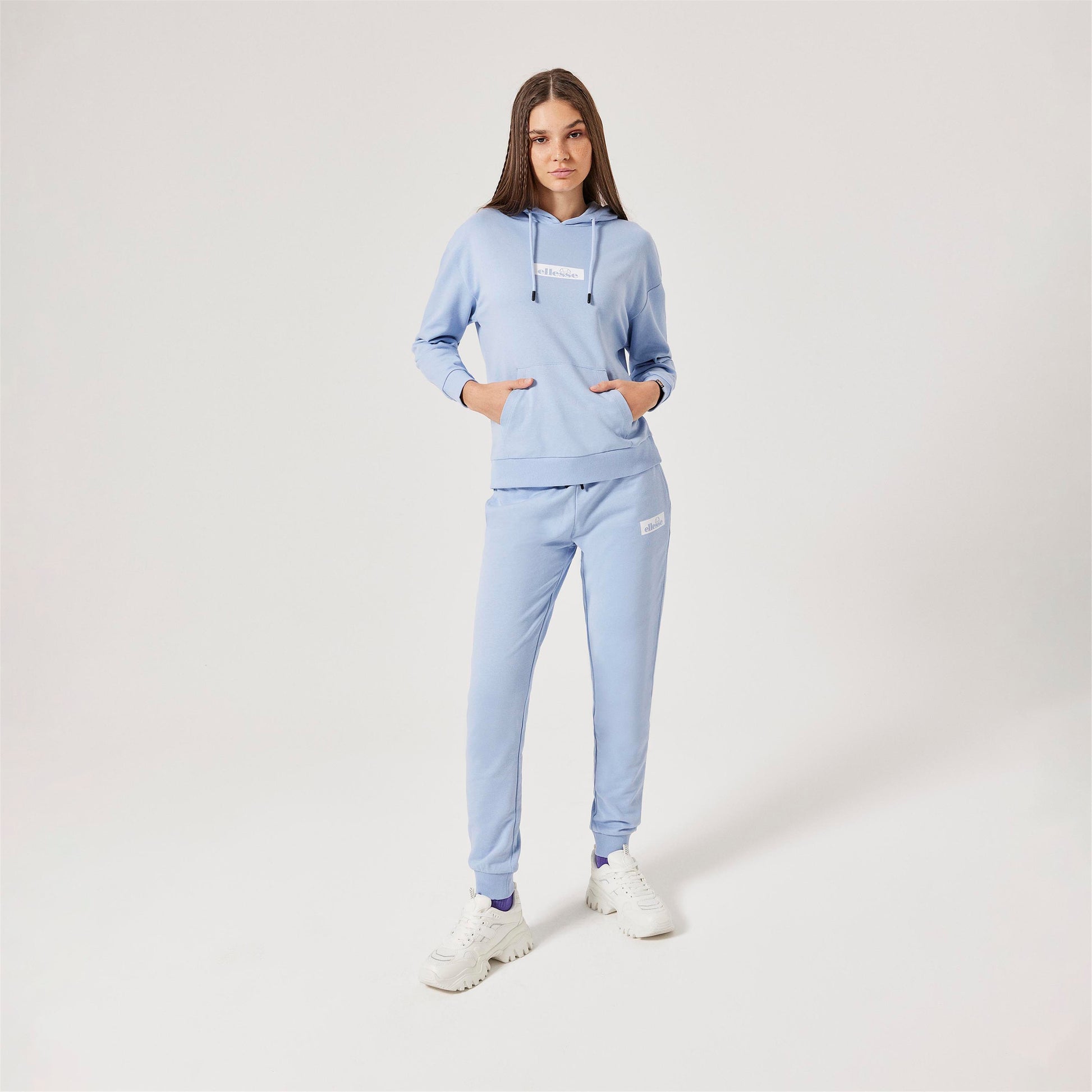 ellesse Kadın Açık Mavi Kapüşonlu Sweatshirt F009-LBL