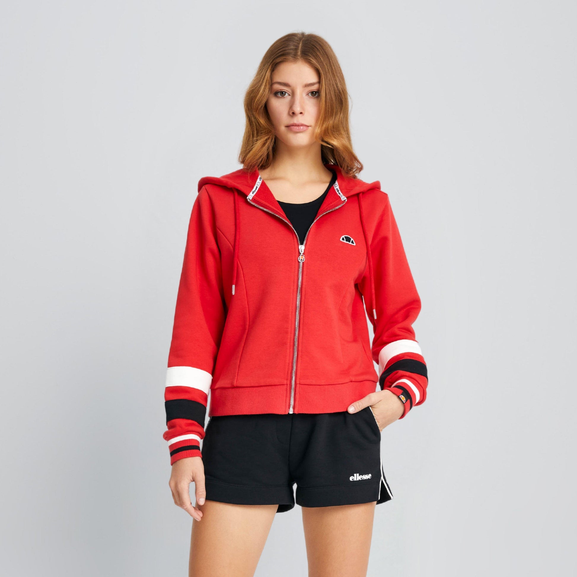 Ellesse Kadın Fermuarlı Sweat EF112-RD