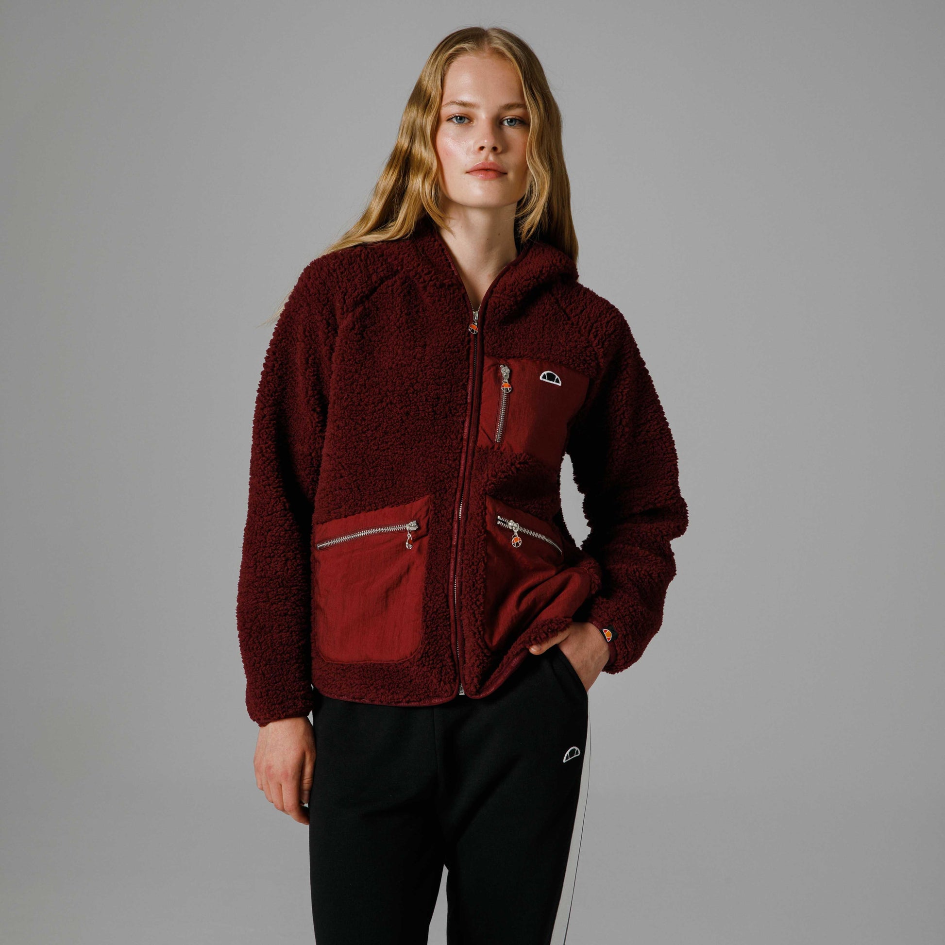 Ellesse Fermuarlı Kapüşonlu Kadın Ceket EF169-BRD