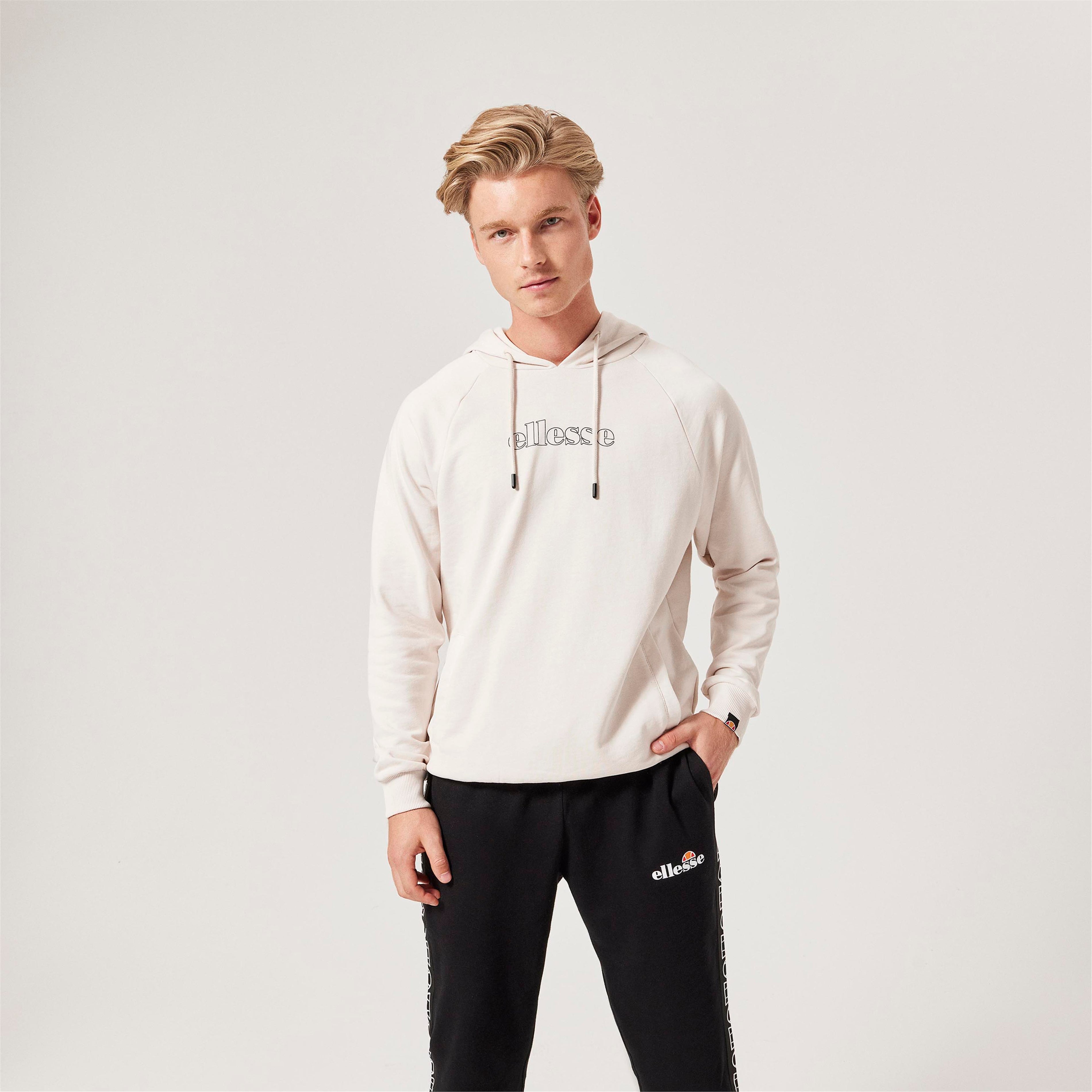 ellesse Unisex Kırık Beyaz Kapüşonlu Sweatshirt U002-OF