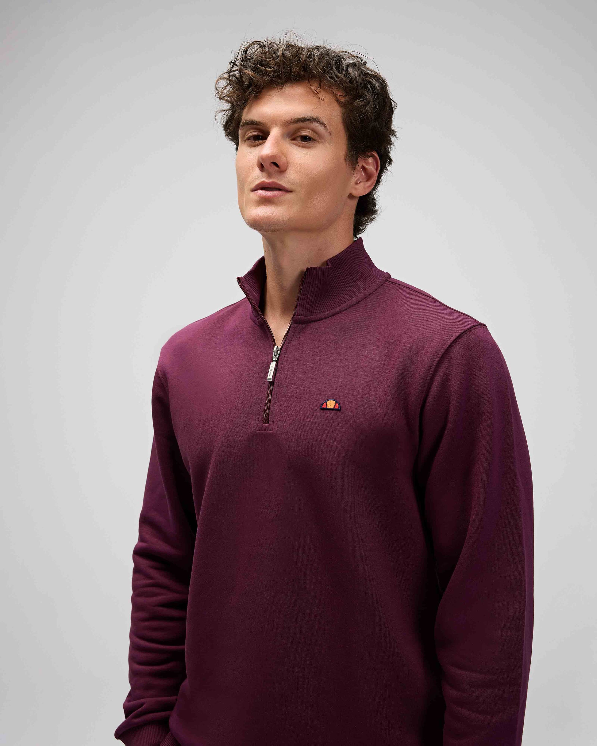 Ellesse Erkek Yarım Fermuarlı Sweat EM580-BRD