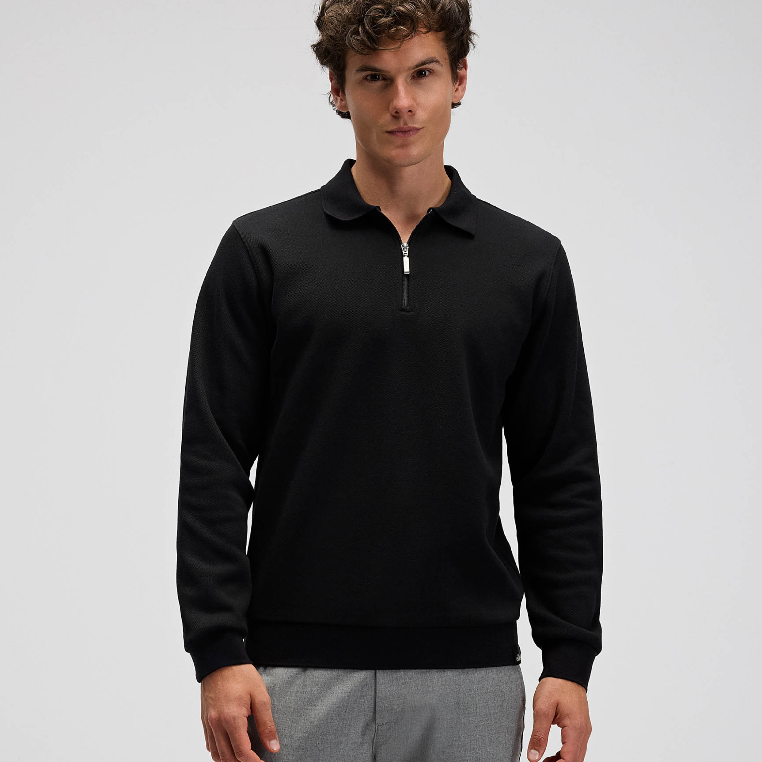 Ellesse Erkek Polo Sweatshirt EM602-BK