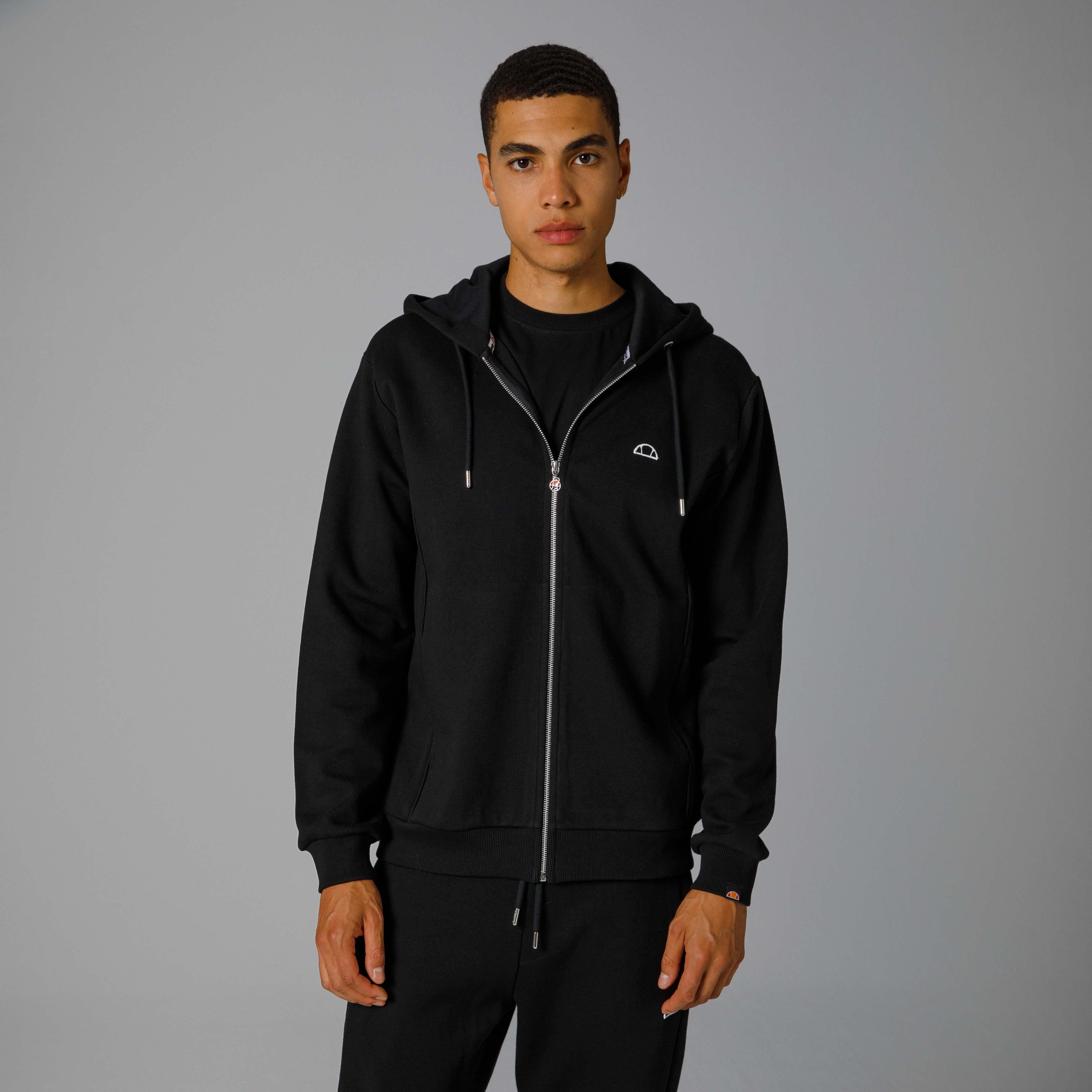 Ellesse Fermuarlı Kapüşonlu Erkek Sweat EM208-BK