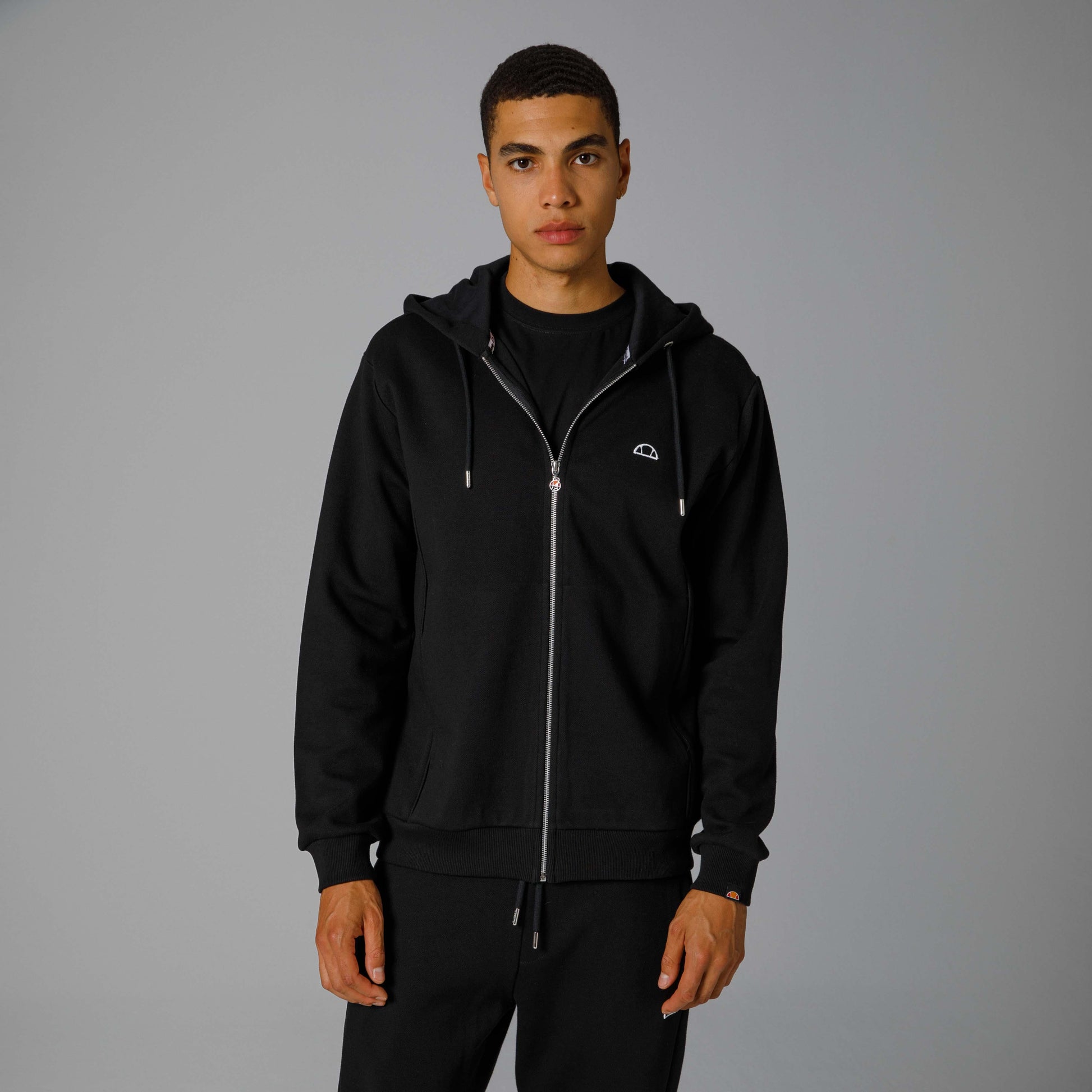 Ellesse Fermuarlı Kapüşonlu Erkek Sweat EM208-BK