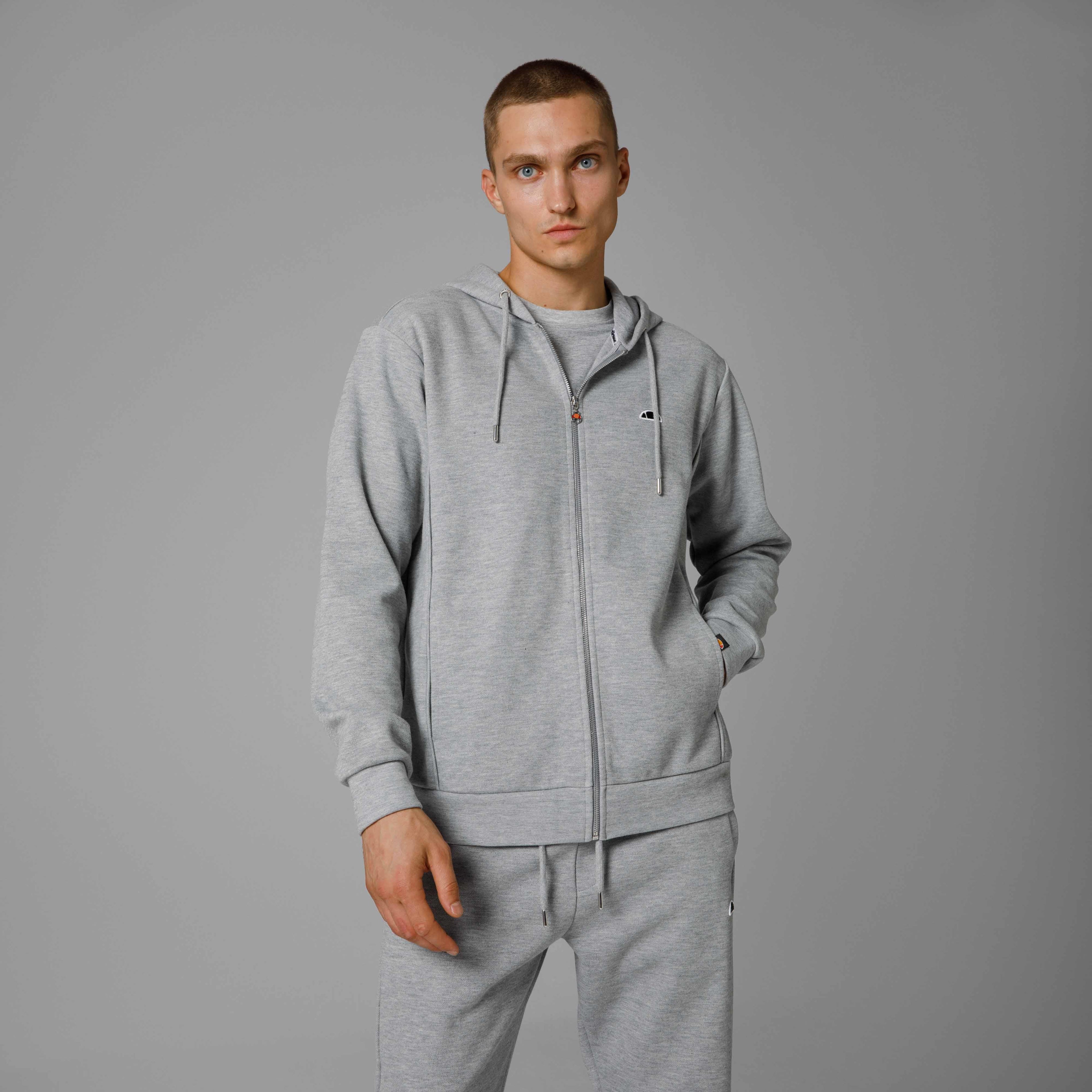 Ellesse Fermuarlı Kapüşonlu Erkek Sweat EM208-GR