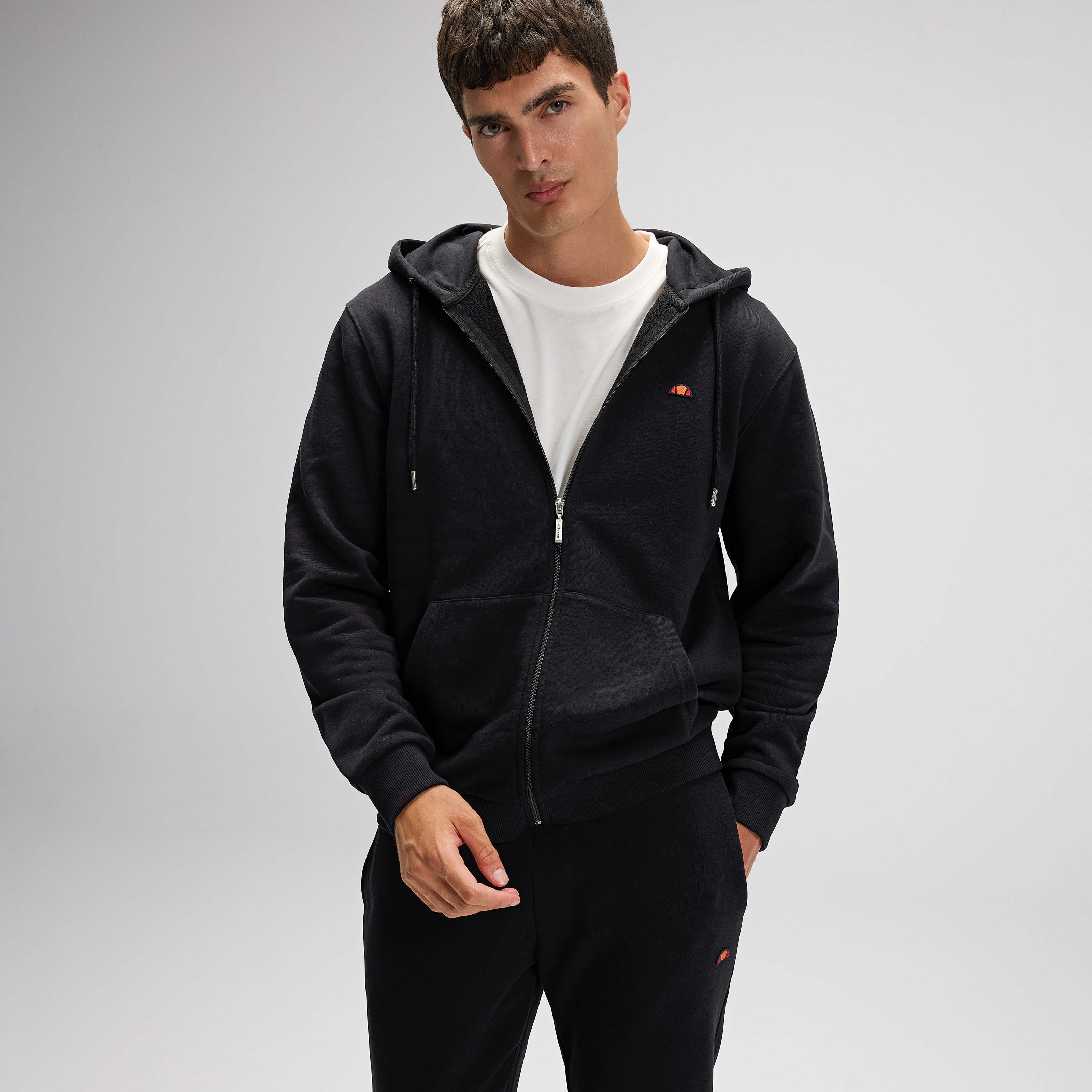 Ellesse Erkek Fermuarlı Kapüşonlu Sweat EM581-BK