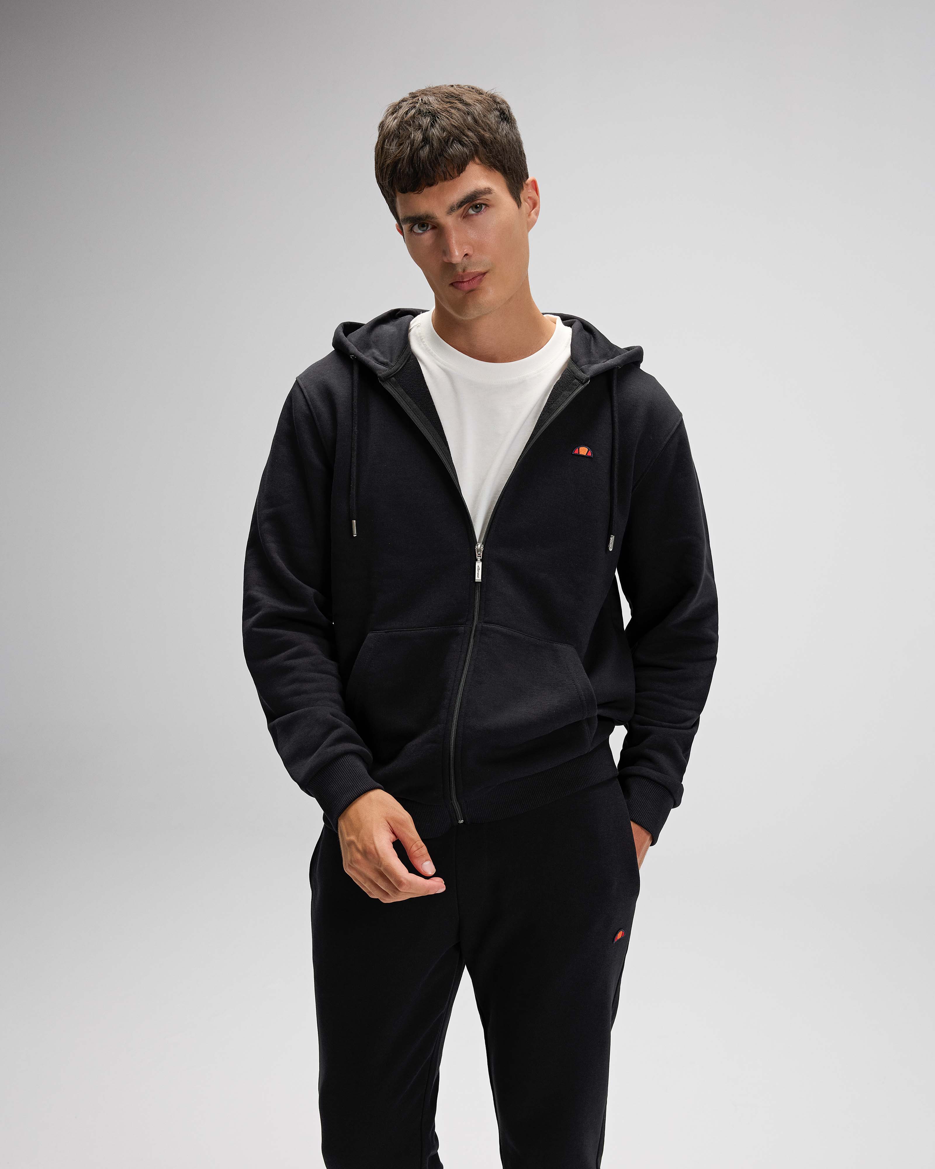 Ellesse Erkek Fermuarlı Kapüşonlu Sweat EM581-BK