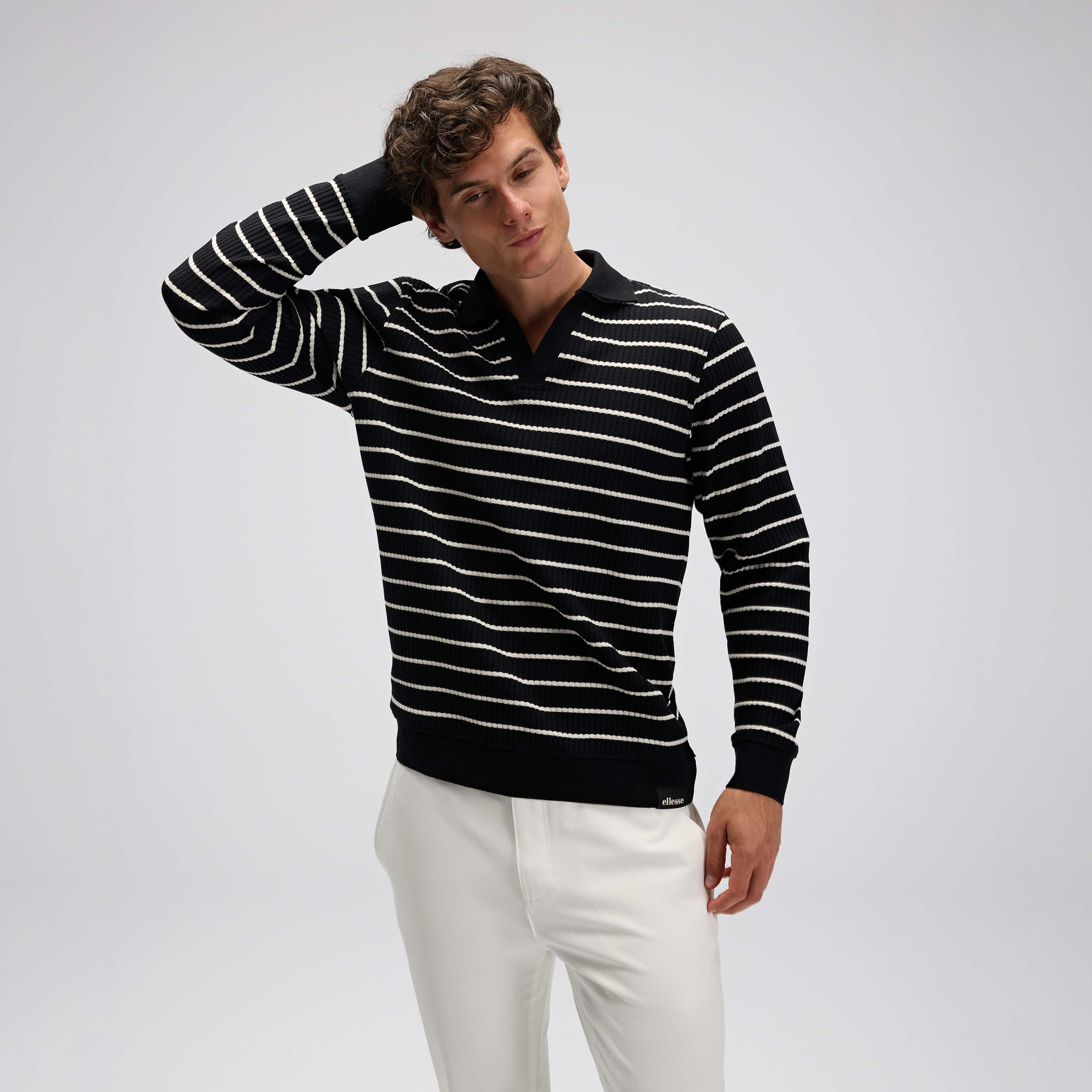 Ellesse Erkek Polo Sweatshirt EM594-BK