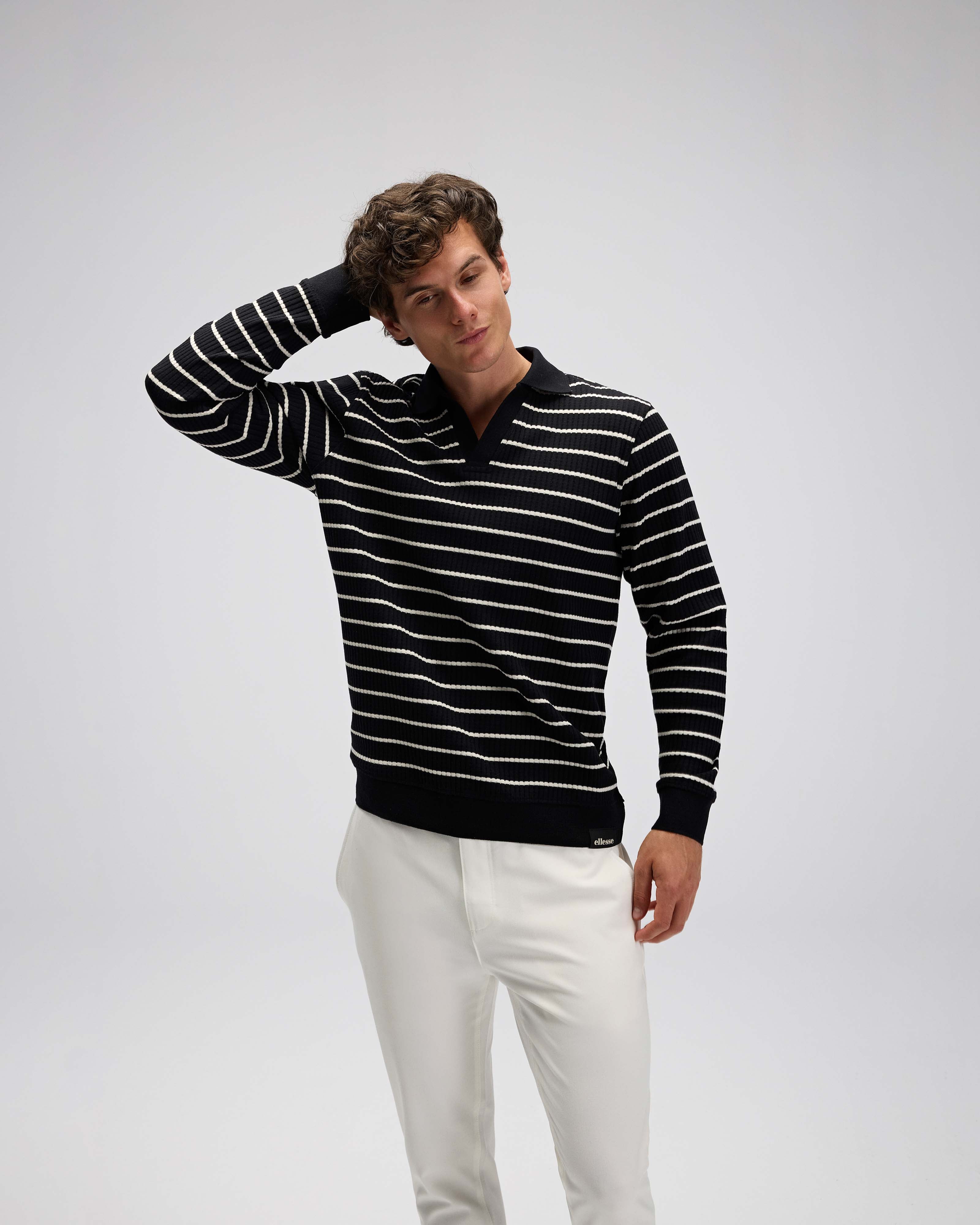 Ellesse Erkek Polo Sweatshirt EM594-BK