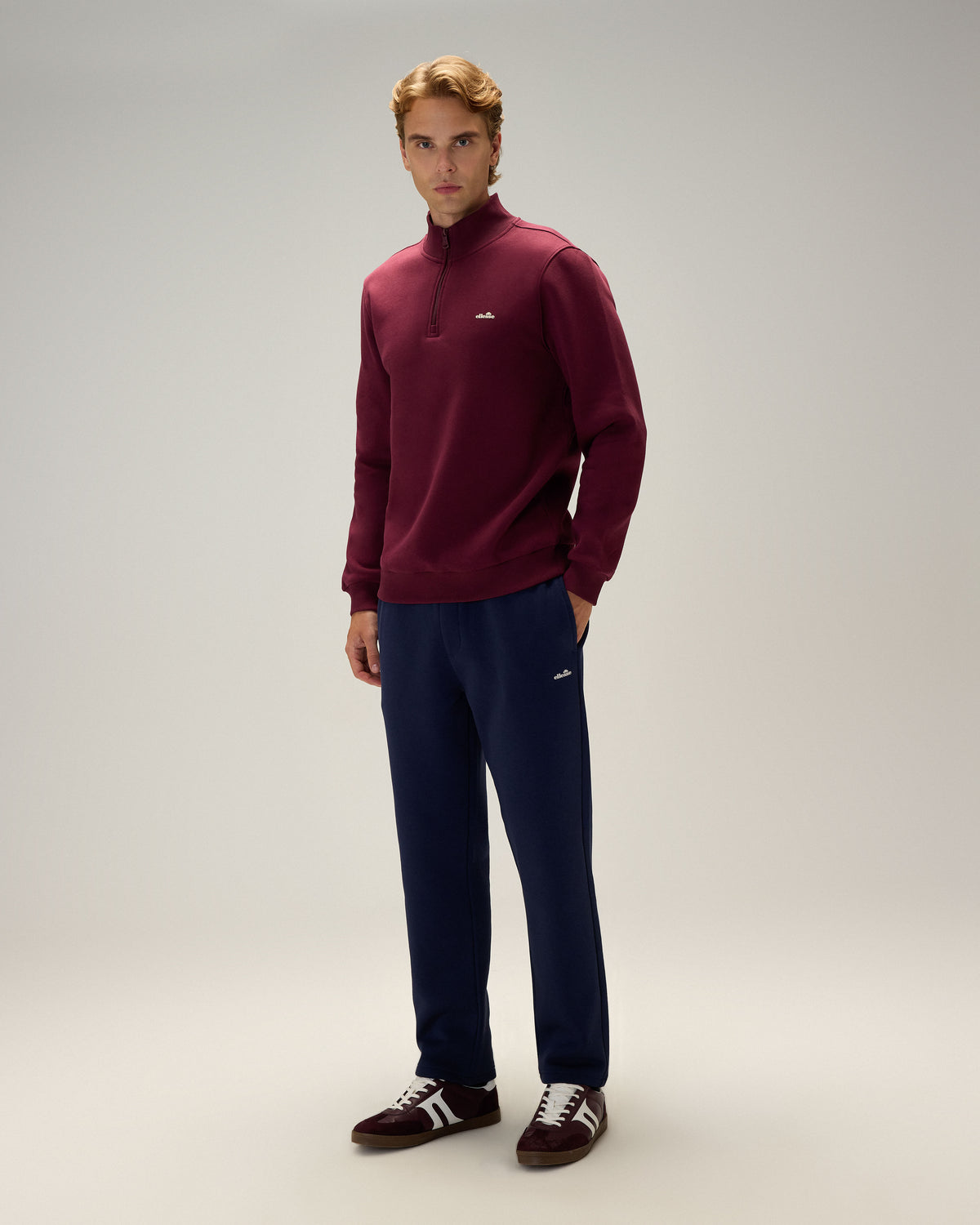 Ellesse Fermuarlı Erkek Sweatshirt 6wm1010-Brd