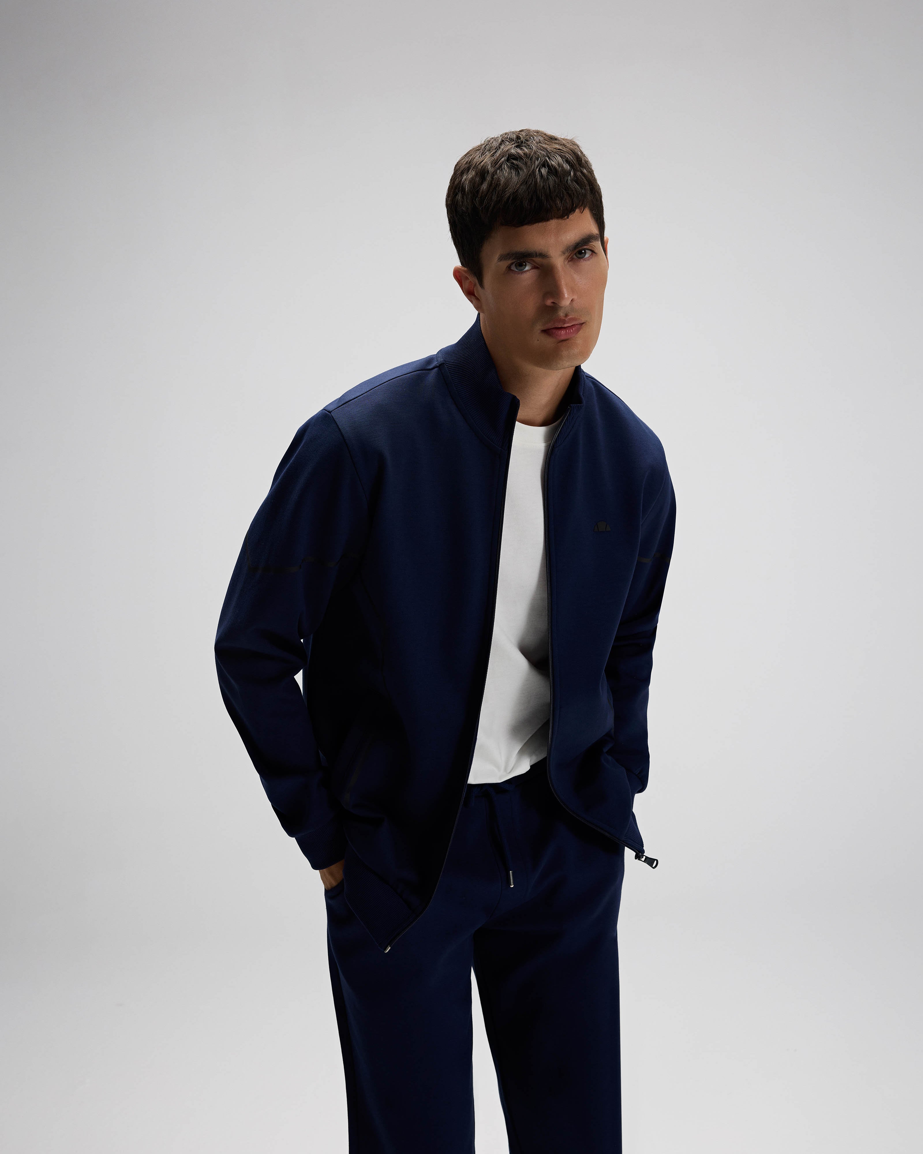 Ellesse Erkek Fermuarlı Sweat EM545-NV
