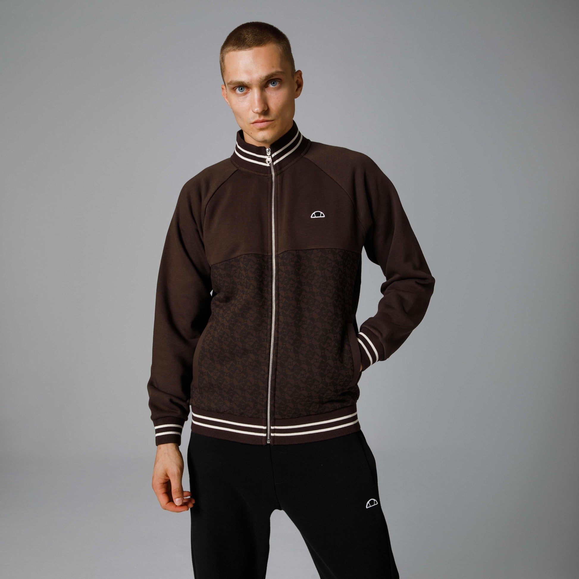 Ellesse Fermuarlı Erkek Sweatshirt EM228-BR
