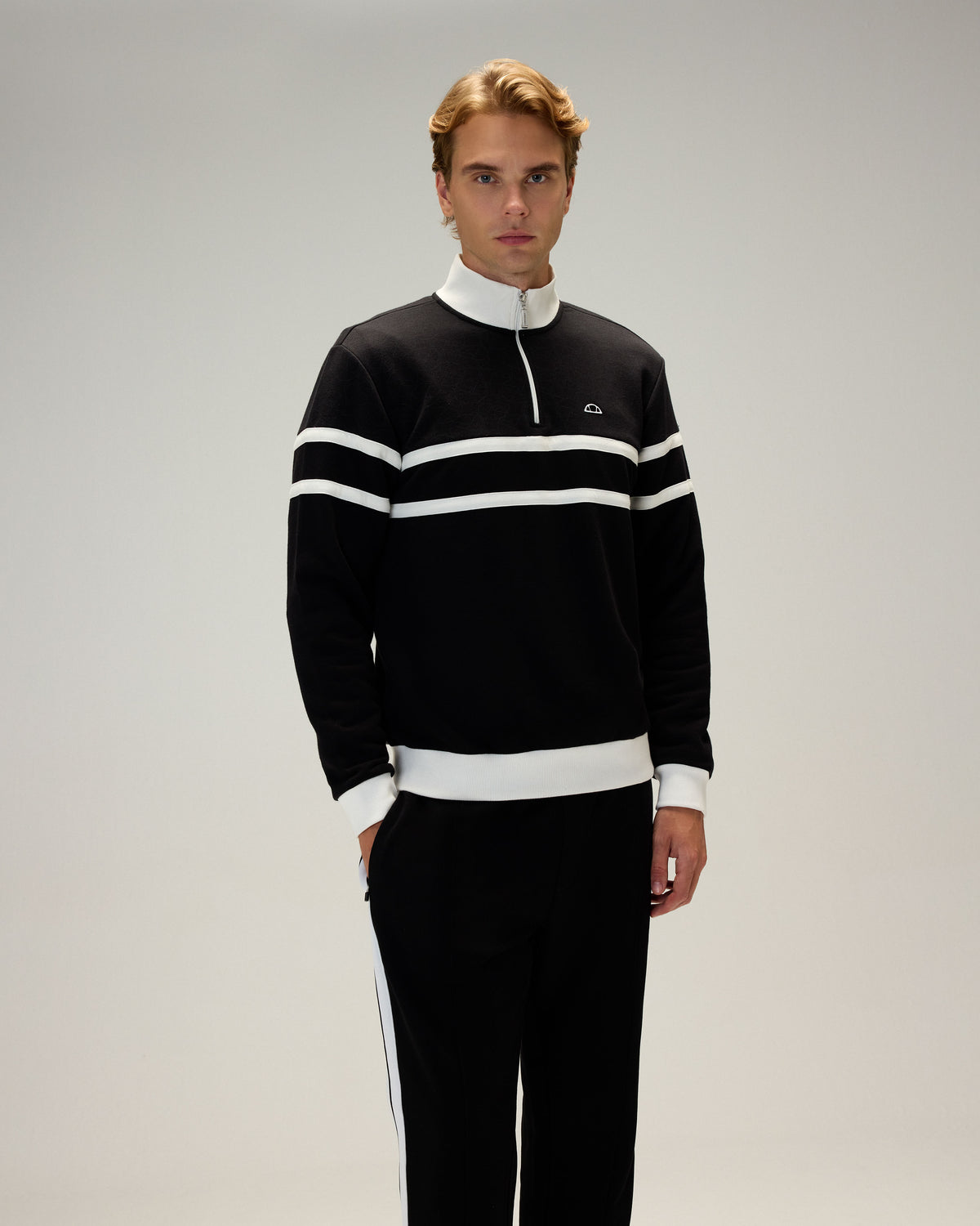 Ellesse Yarım Fermuarlı Erkek Sweatshirt 5wm1619-Bk