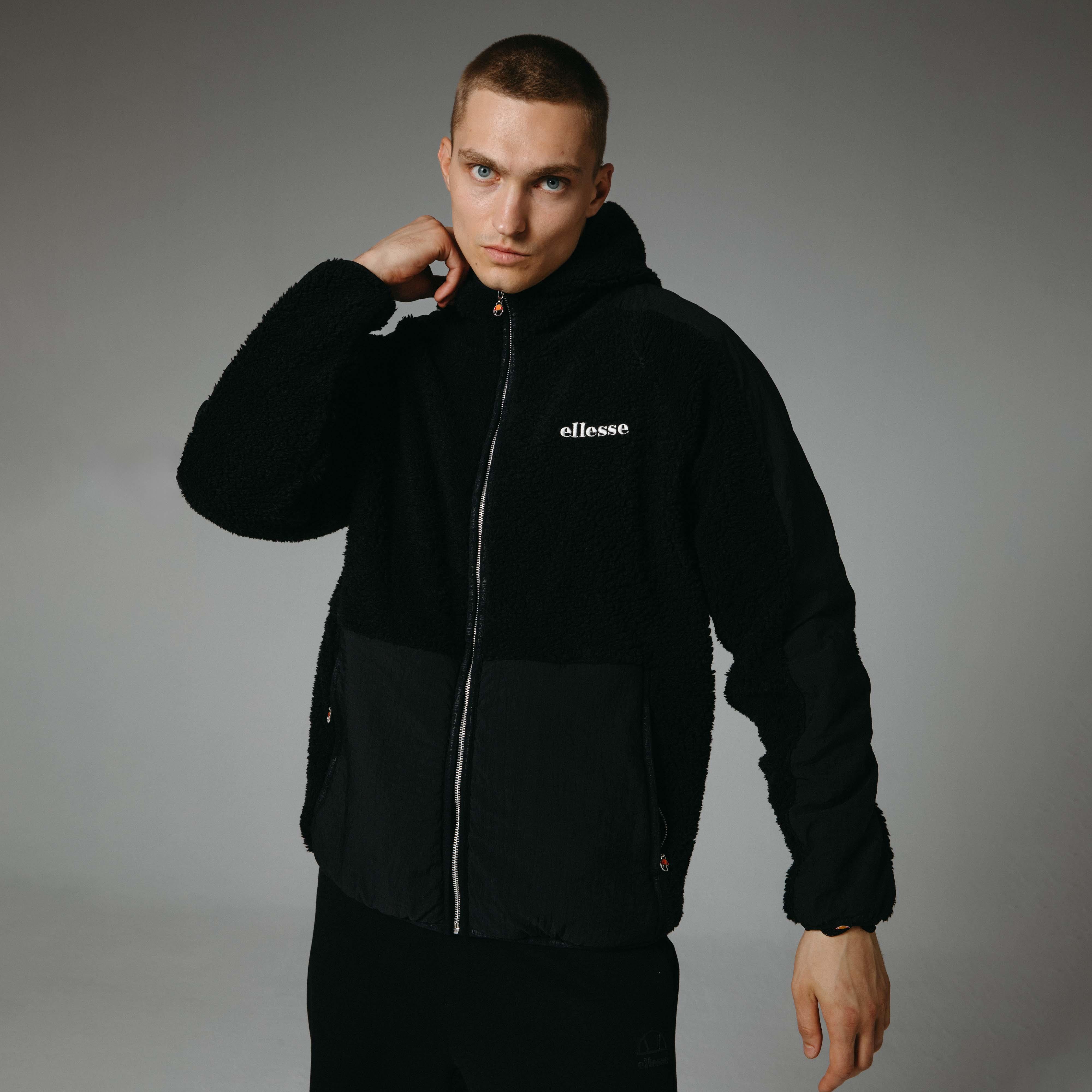 Ellesse Fermuarlı Kapüşonlu Erkek Ceket EM250-BK – ellesse