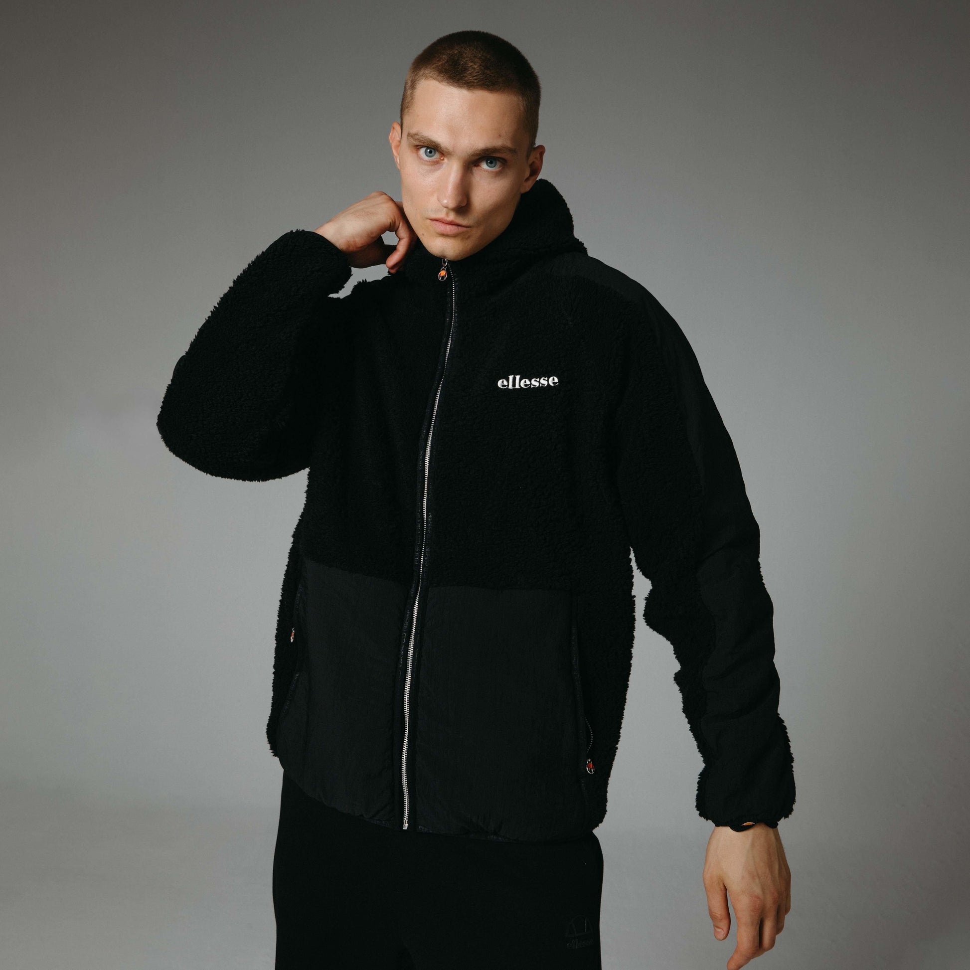 Ellesse Fermuarlı Kapüşonlu Erkek Ceket EM250-BK
