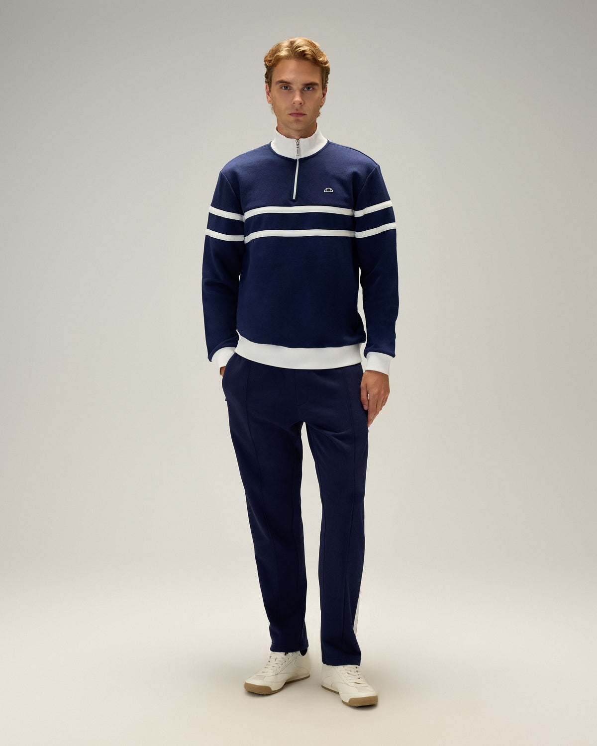 Ellesse Yarım Fermuarlı Erkek Sweatshirt 5wm1619-Nv