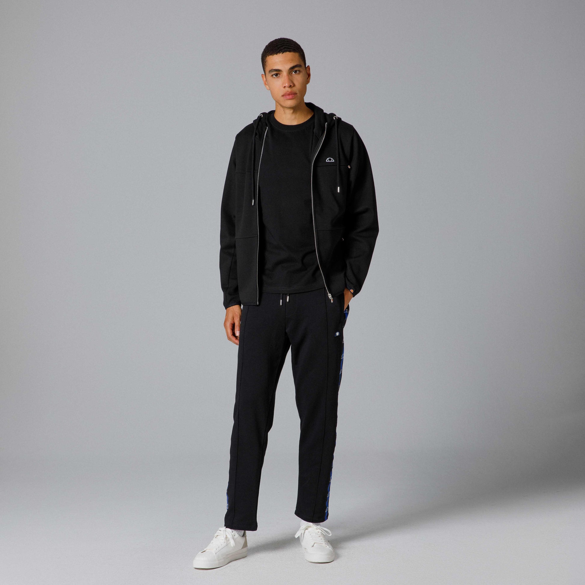 Ellesse Fermuarlı Kapüşonlu Erkek Sweat EM213-BK